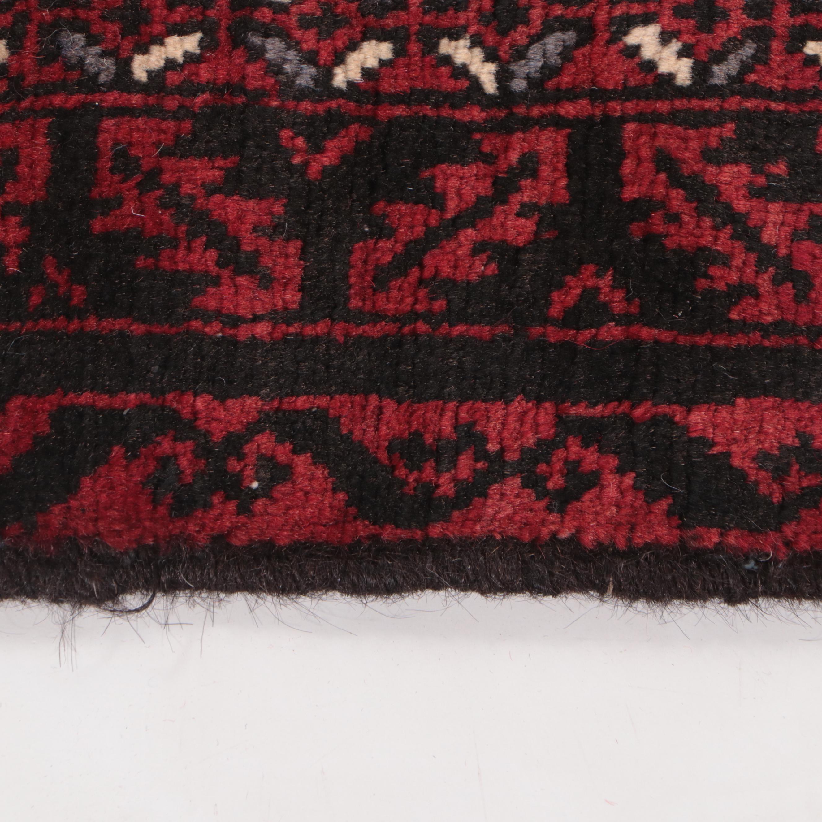 3'10 x 6'9 Hand-Knotted Afghan Baluch Area Rug