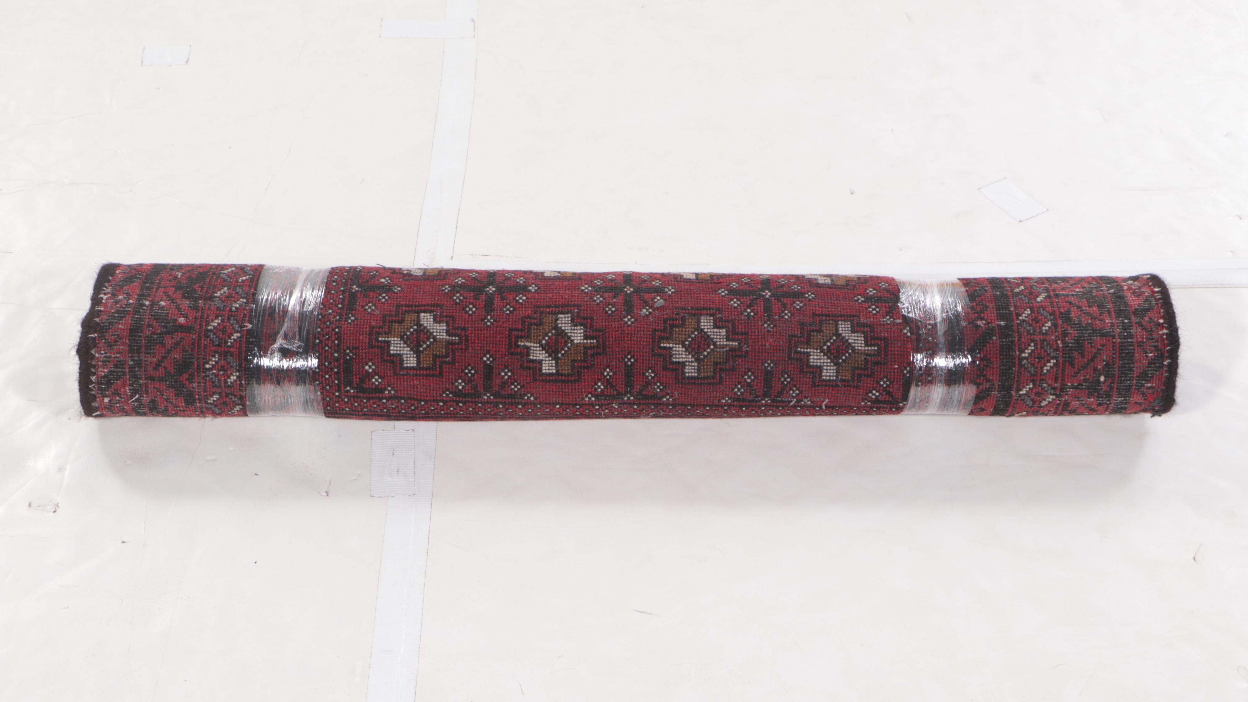 3'10 x 6'9 Hand-Knotted Afghan Baluch Area Rug