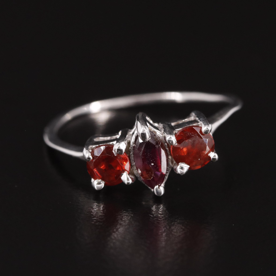 Sterling Garnet Ring