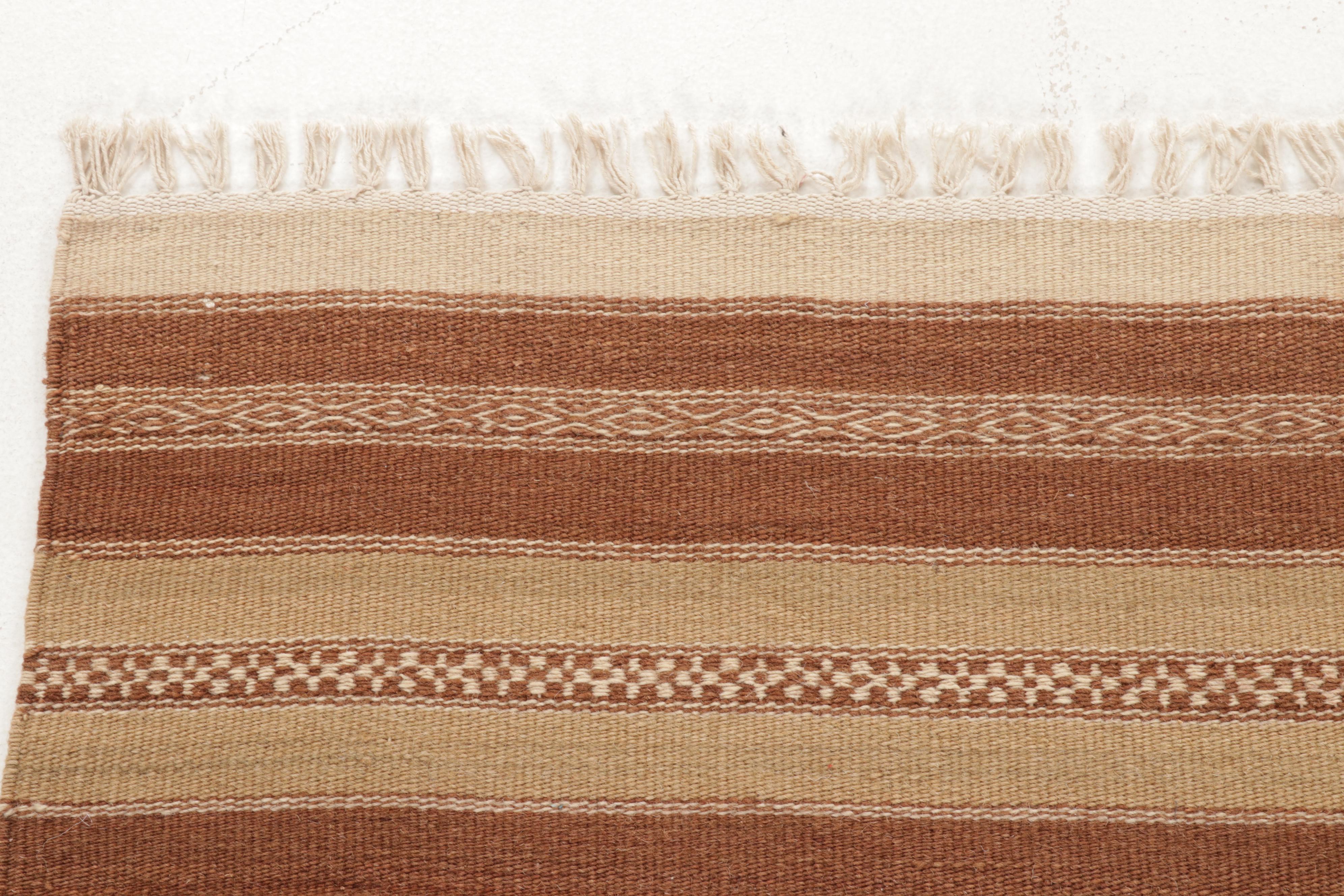 3'10 x 6' Handwoven Geometric Kilim Area Rug