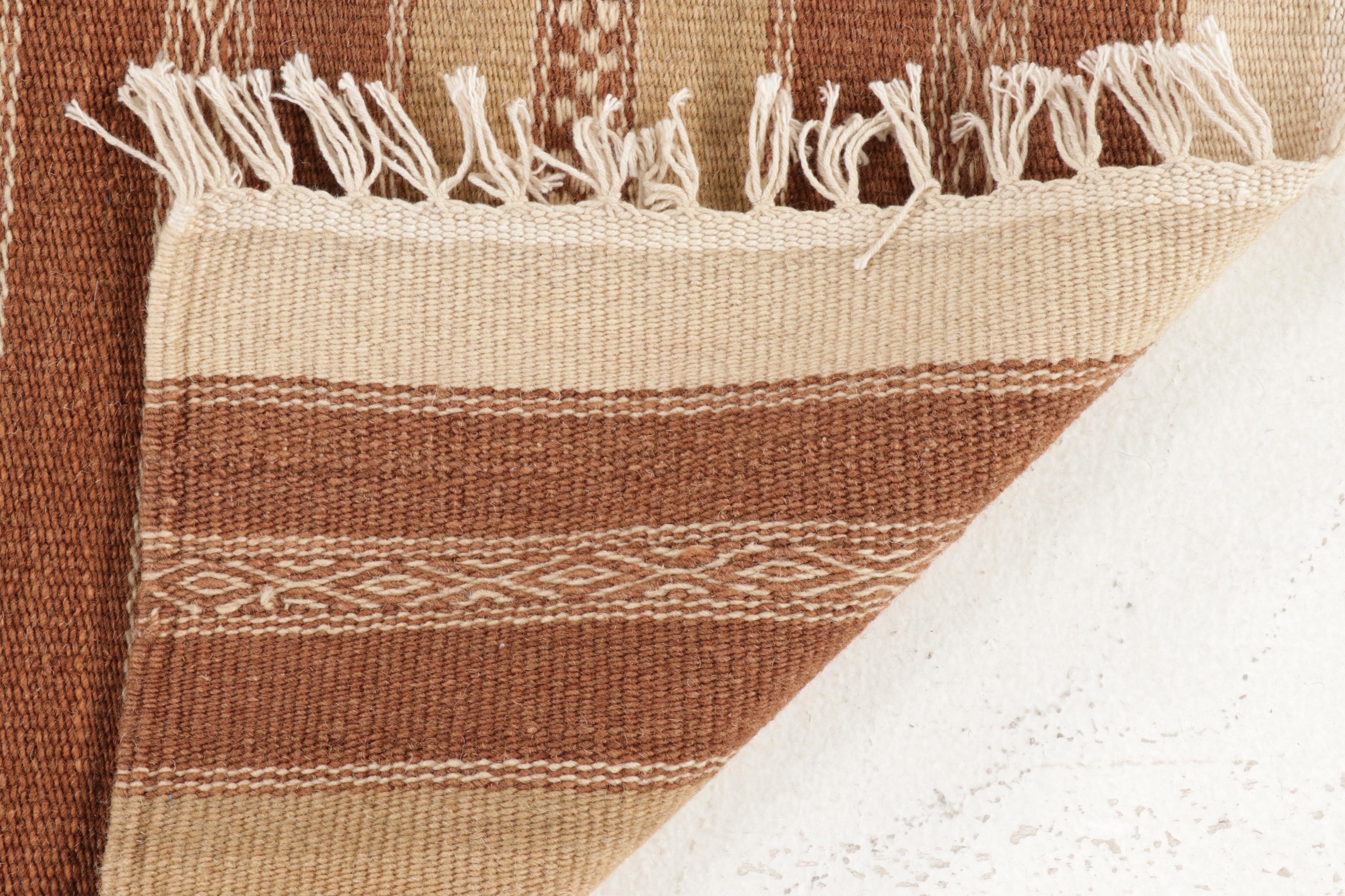 3'10 x 6' Handwoven Geometric Kilim Area Rug