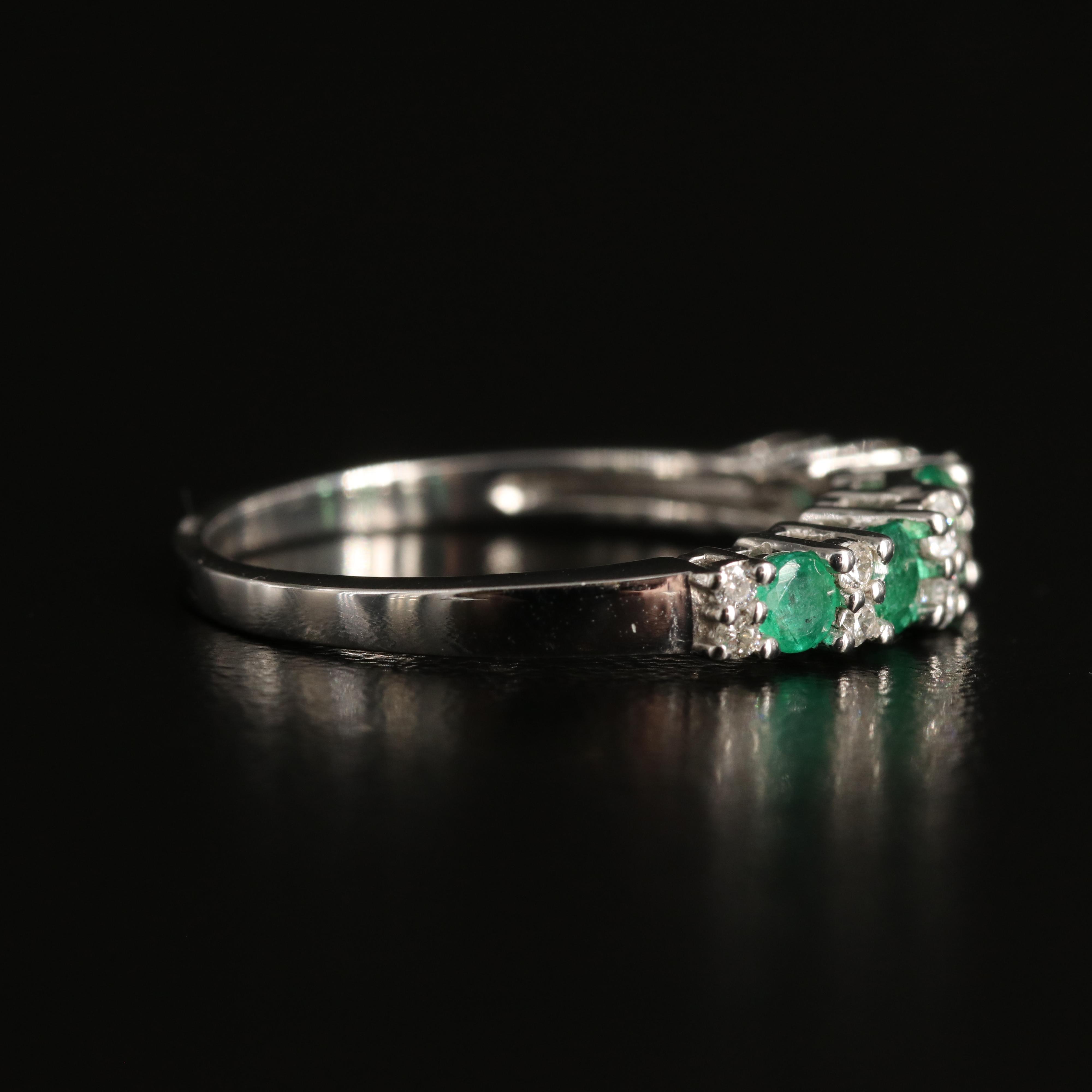 18K Emerald and Diamond Ring