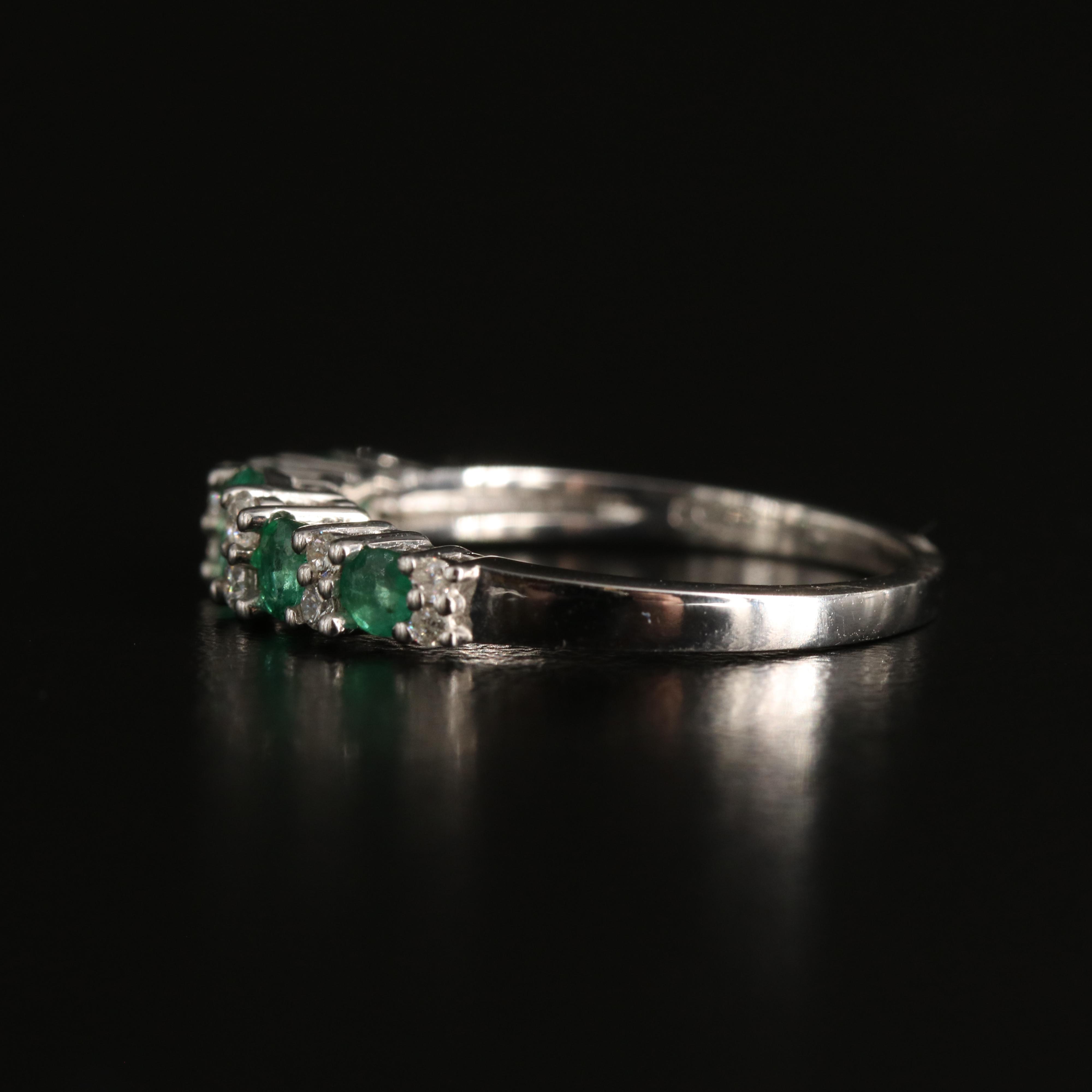 18K Emerald and Diamond Ring
