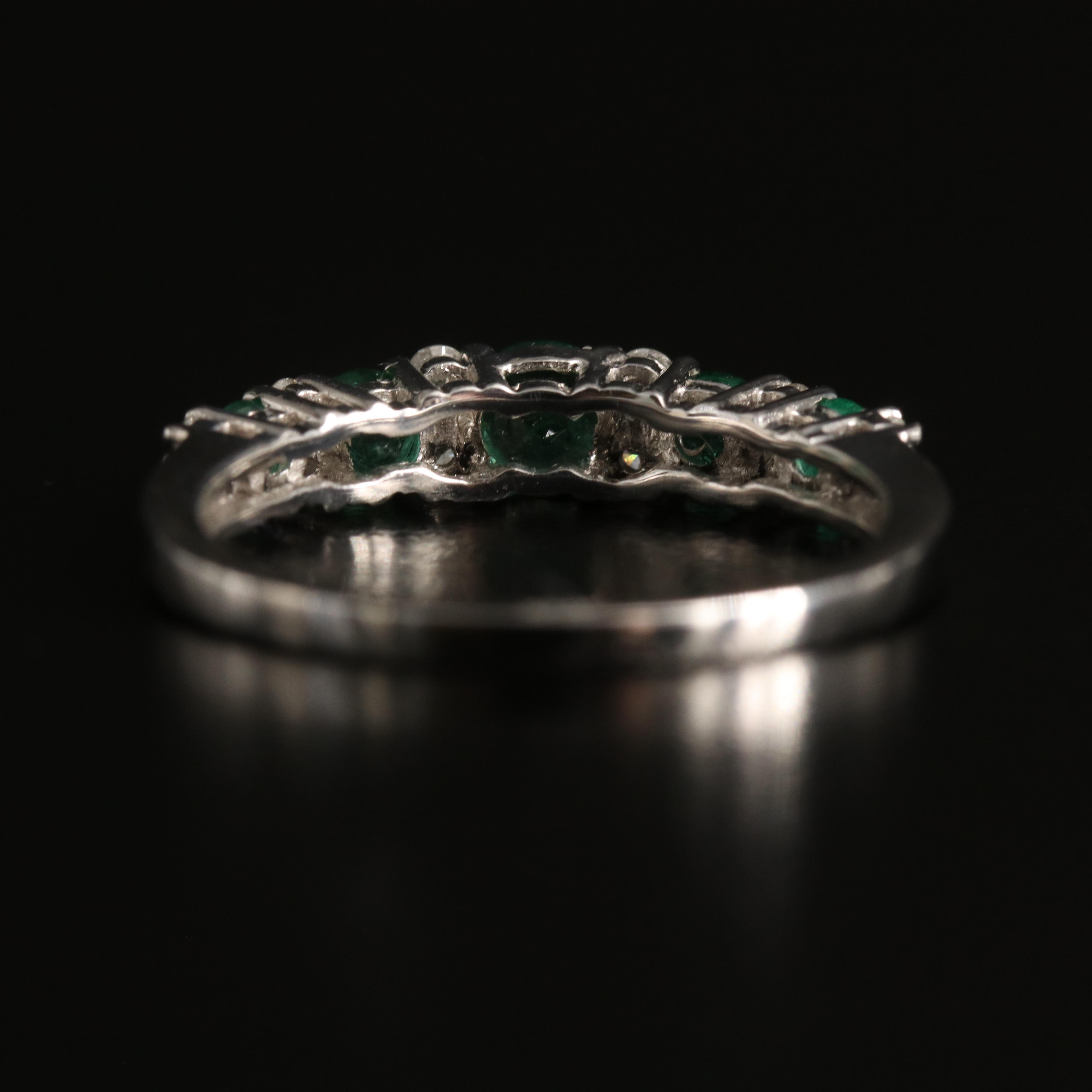 18K Emerald and Diamond Ring