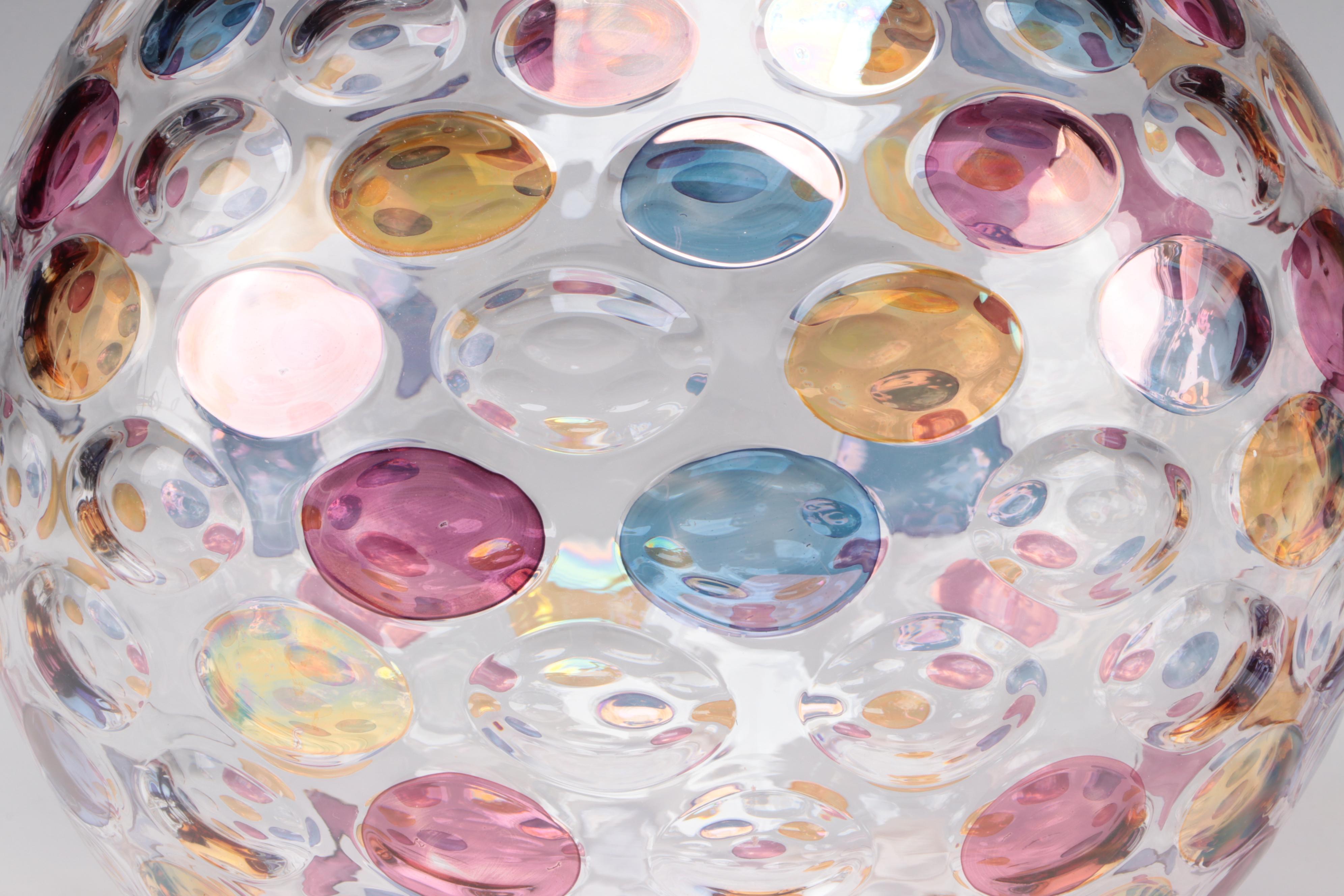 Pair of Bohemia Glass "Nemo" Fish Bowl Glass Vases