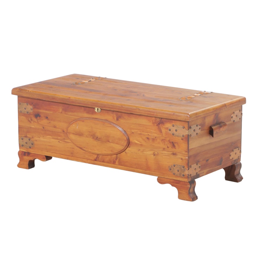 Lane Copper-Mounted Cedar Blanket Chest, Early 20th Century