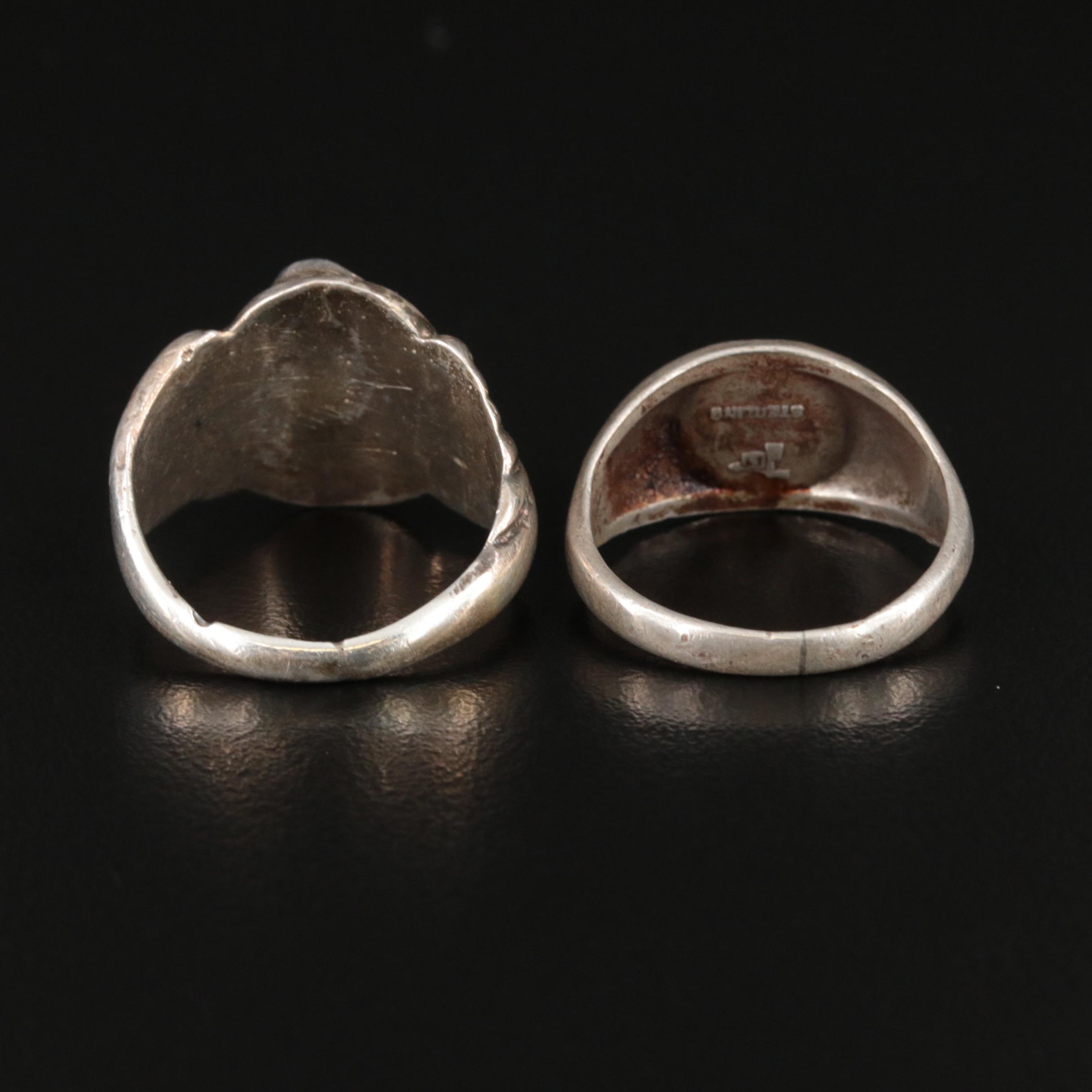 Monroe Ashley Navajo Diné Featured in Southwestern Sterling Rings