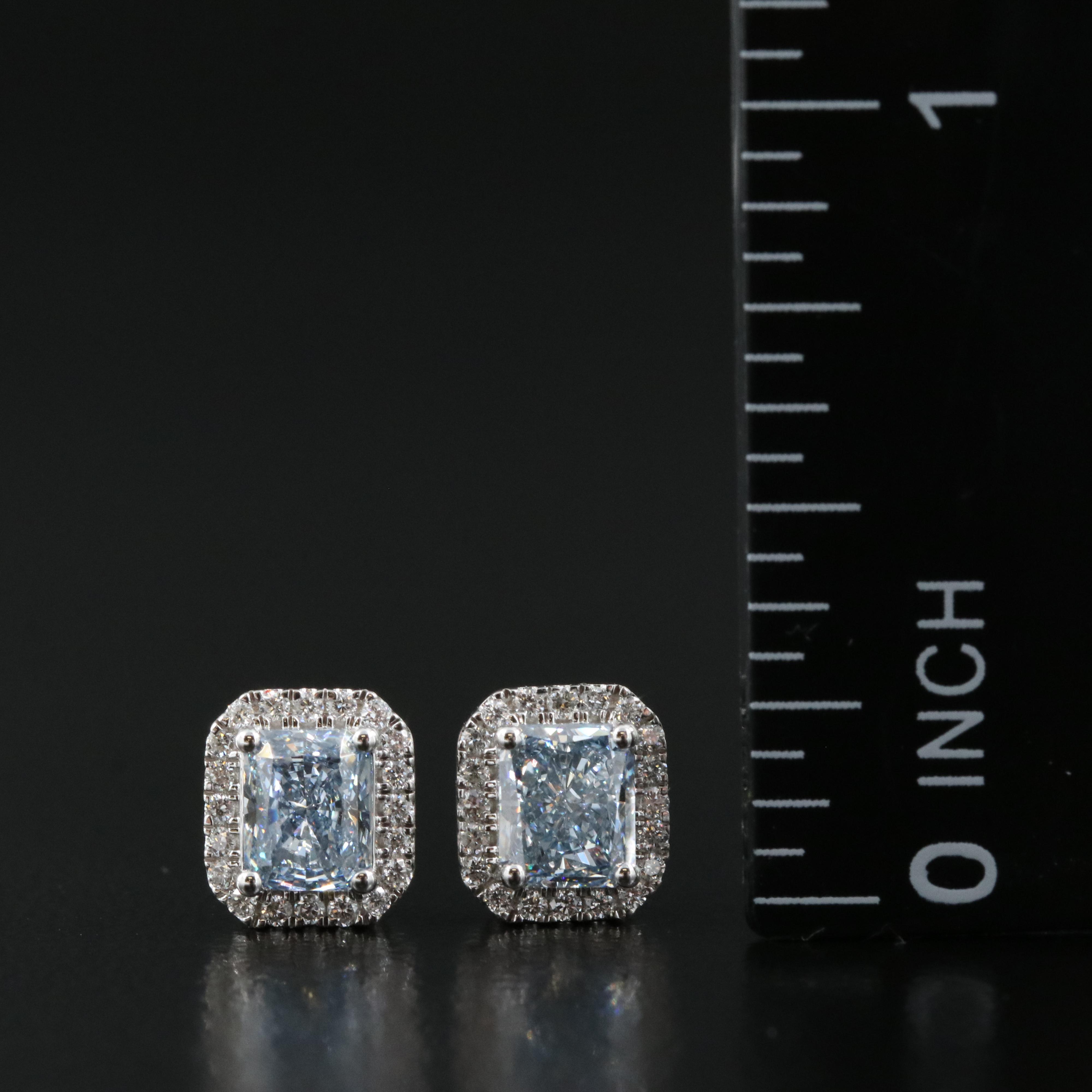 14K 1.45 CTW Lab Grown Diamond Stud Earrings