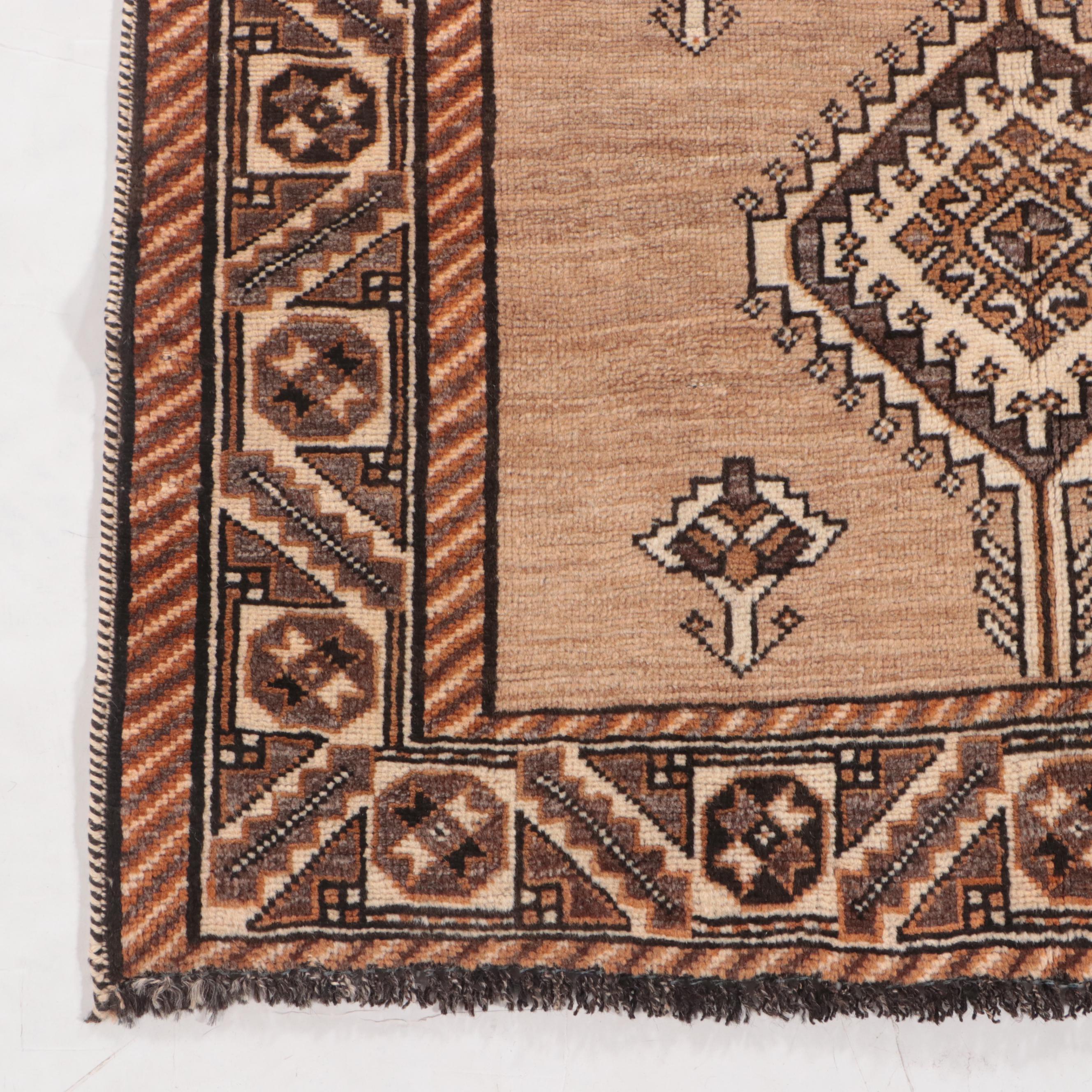 3'8 x 6'9 Hand-Knotted Persian Gabbeh Area Rug