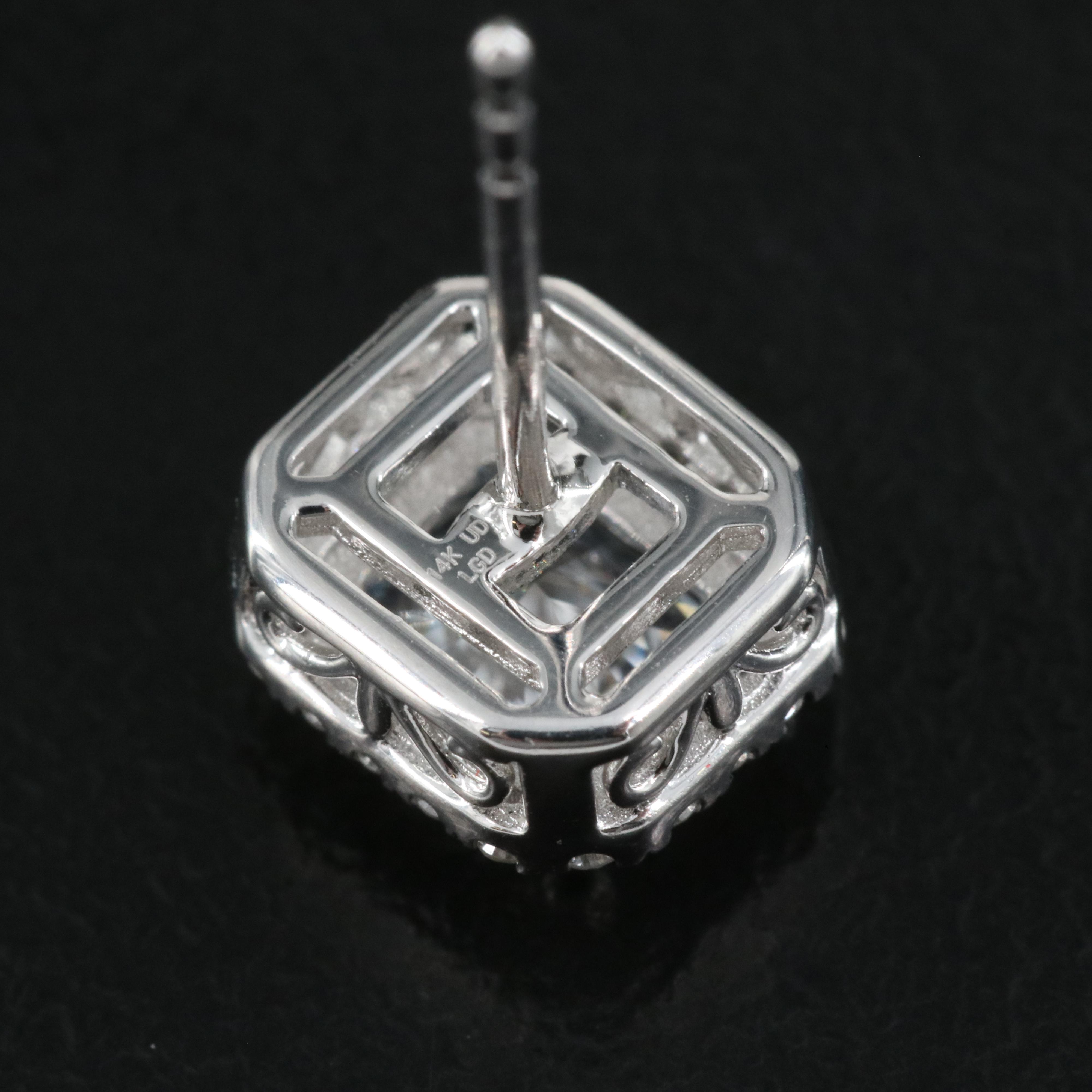 14K 1.45 CTW Lab Grown Diamond Stud Earrings