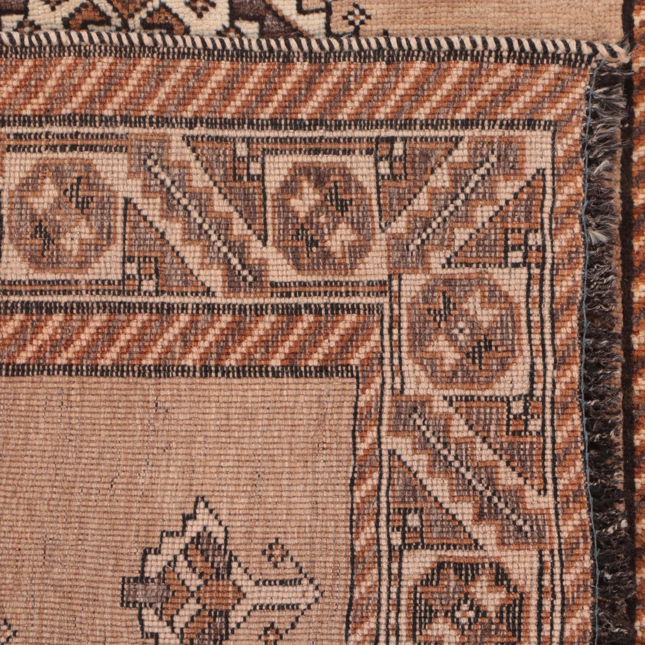 3'8 x 6'9 Hand-Knotted Persian Gabbeh Area Rug