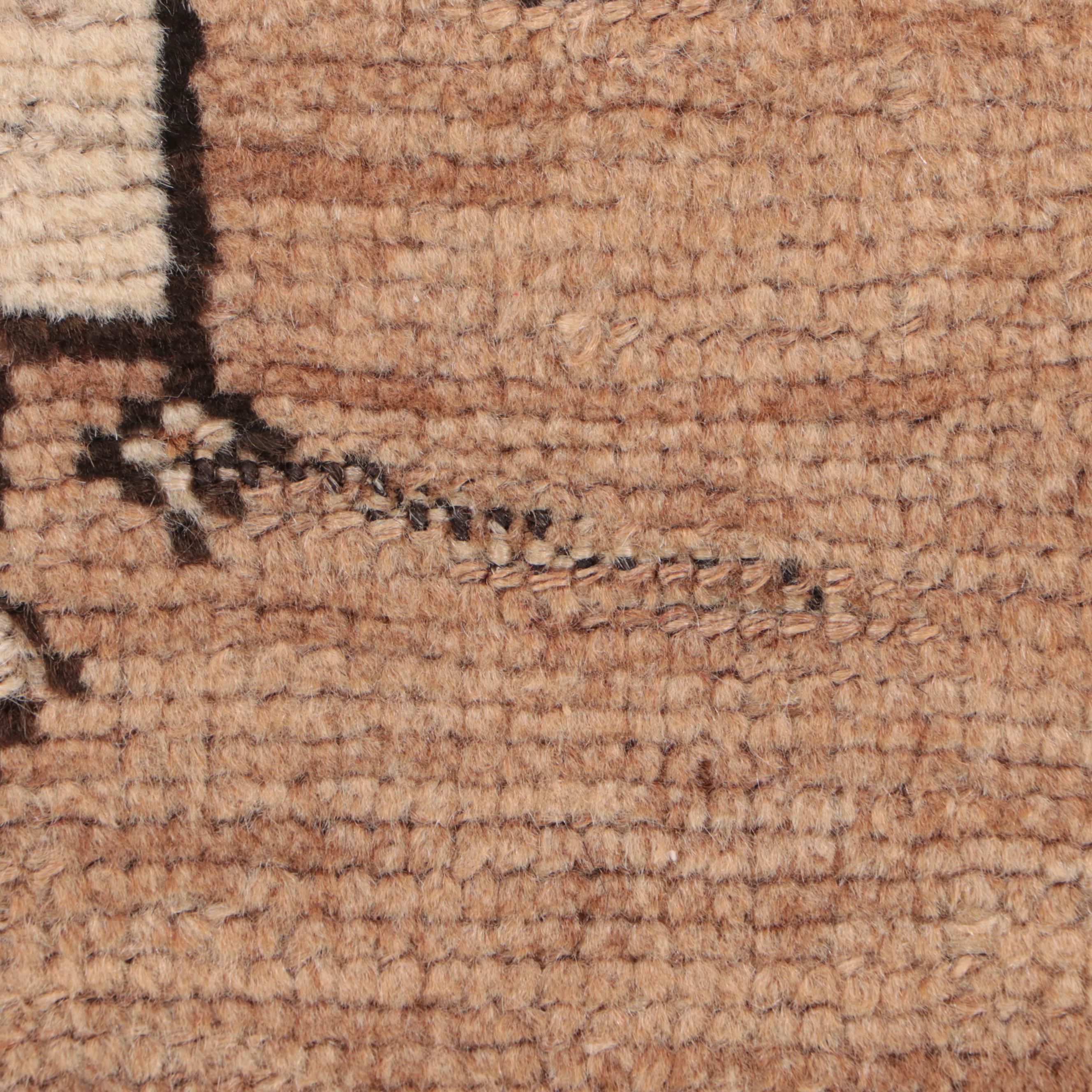 3'8 x 6'9 Hand-Knotted Persian Gabbeh Area Rug