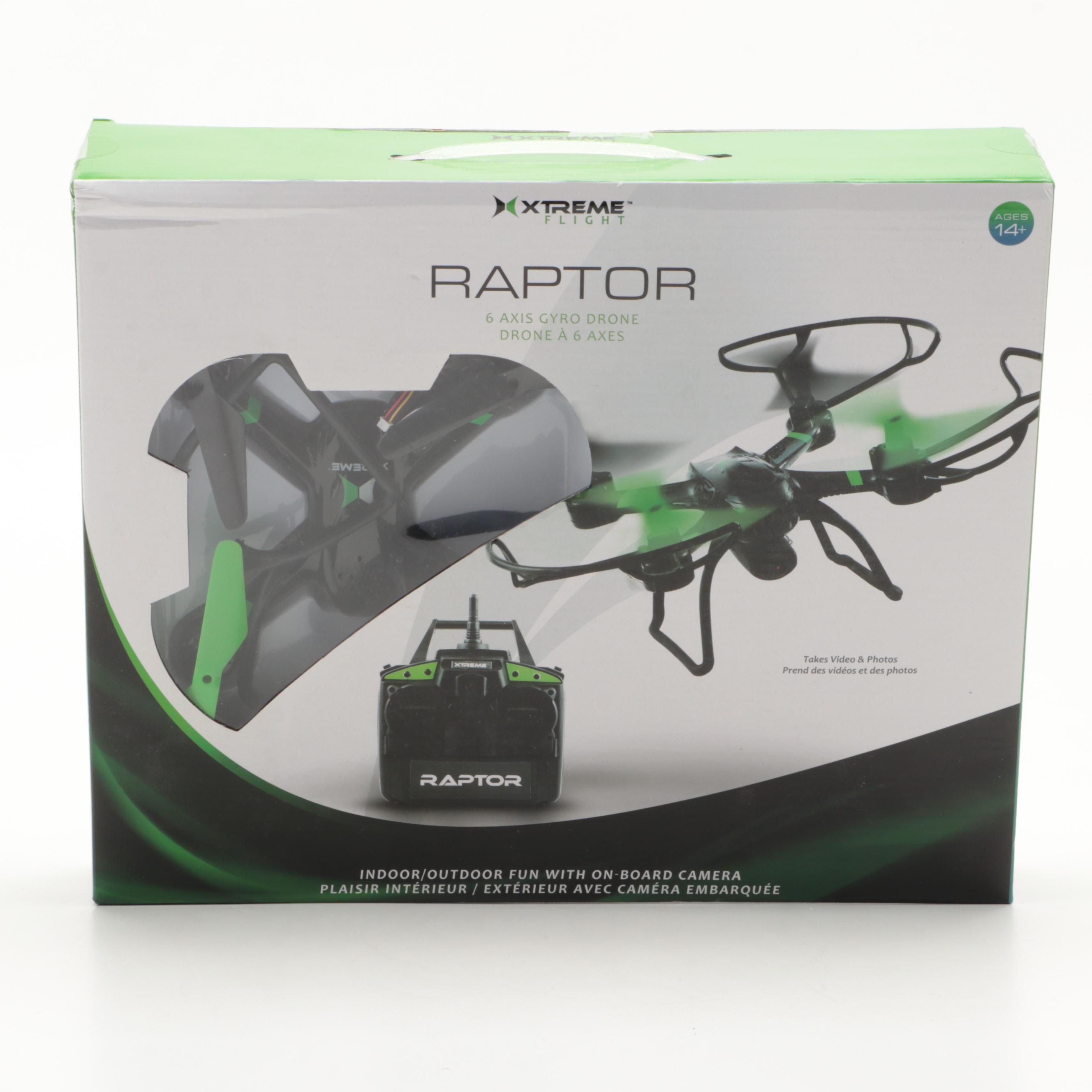Xtreme Raptor Six Axis Gyro Drone with VR Vue II Virtual Reality Viewer