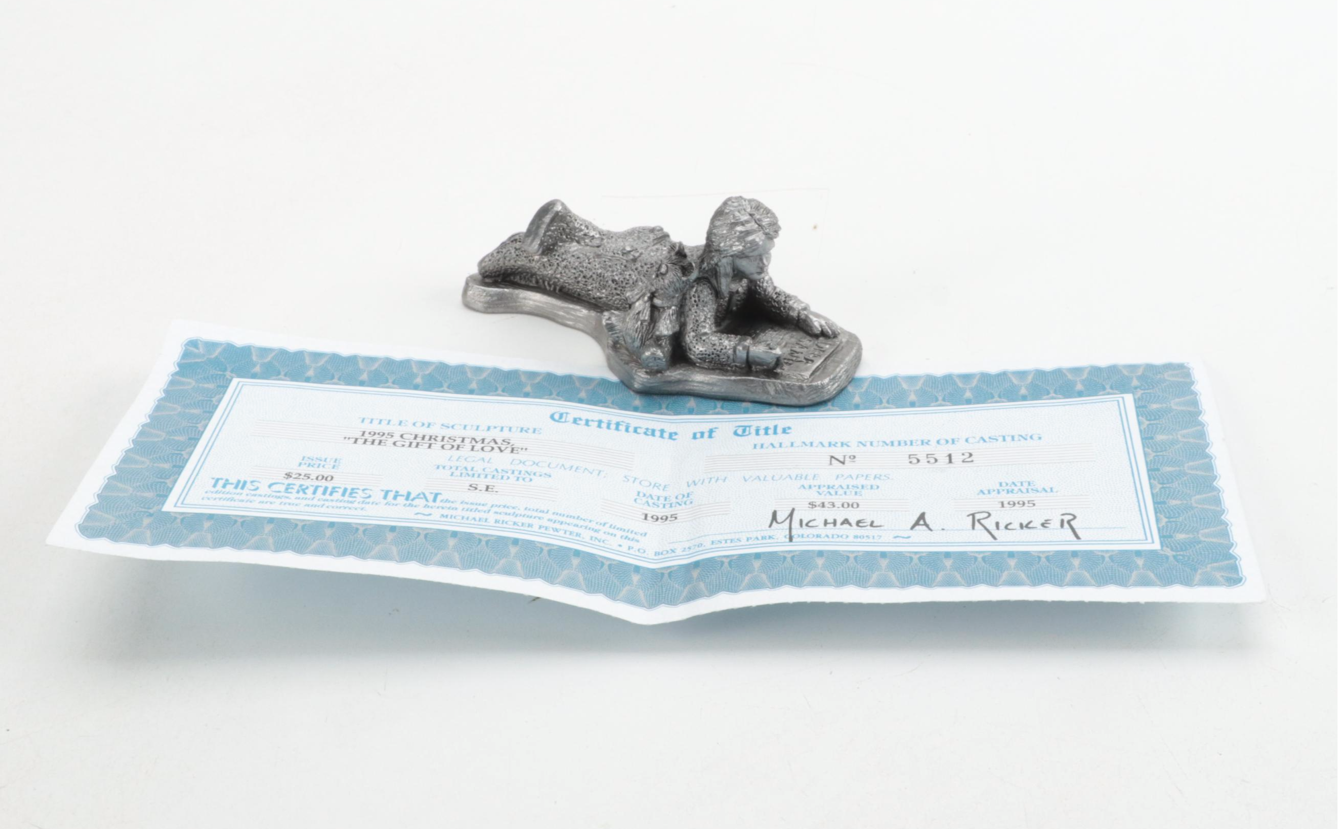 Michael A Ricker Pewter Figurines