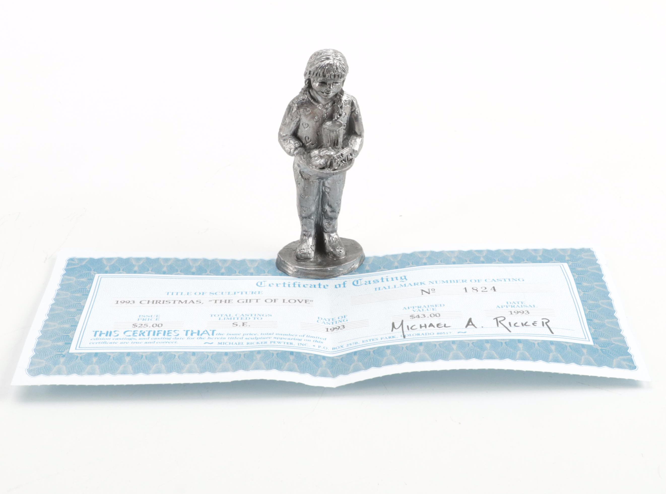 Michael A Ricker Pewter Figurines