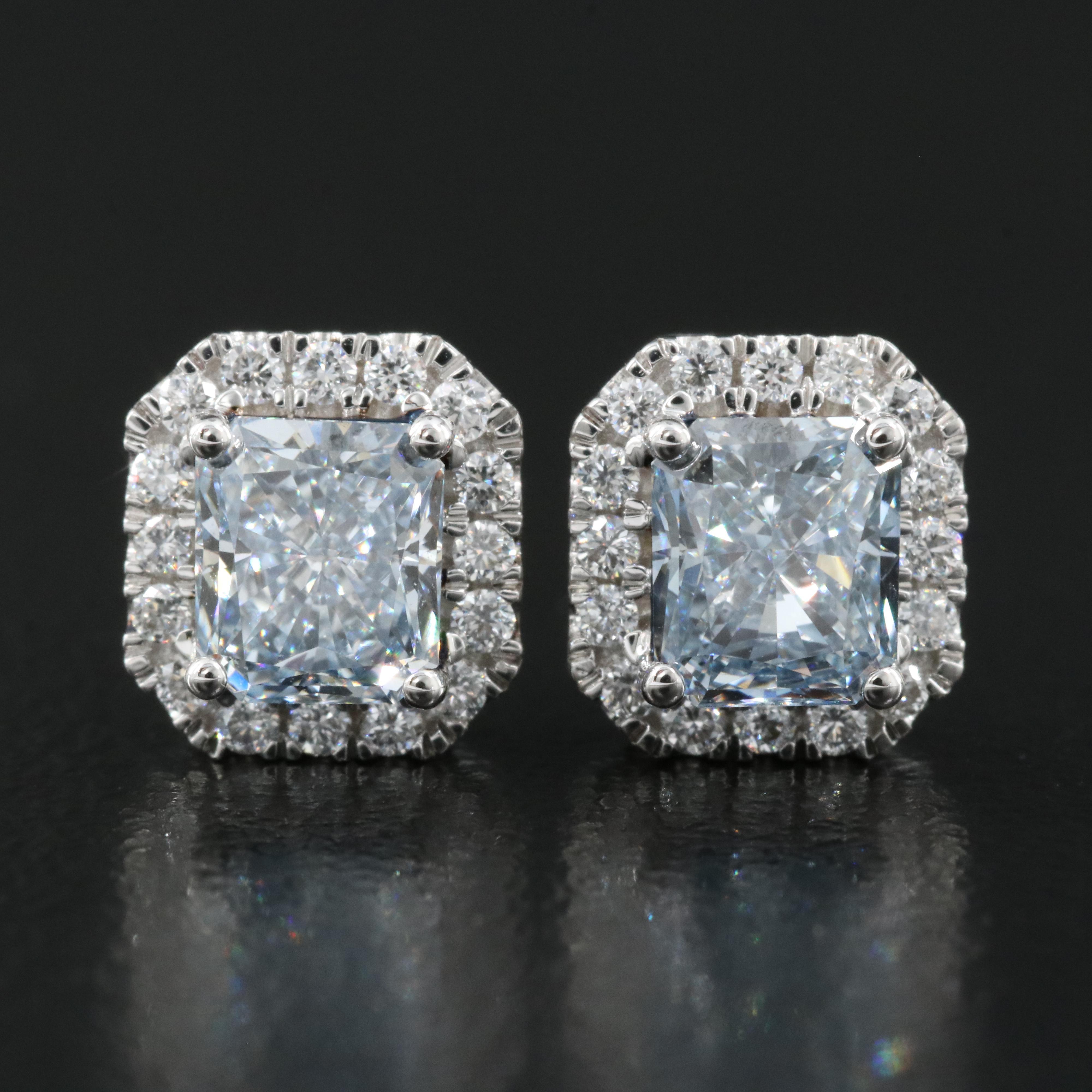 14K 1.33 CTW Lab Grown Diamond Stud Earrings