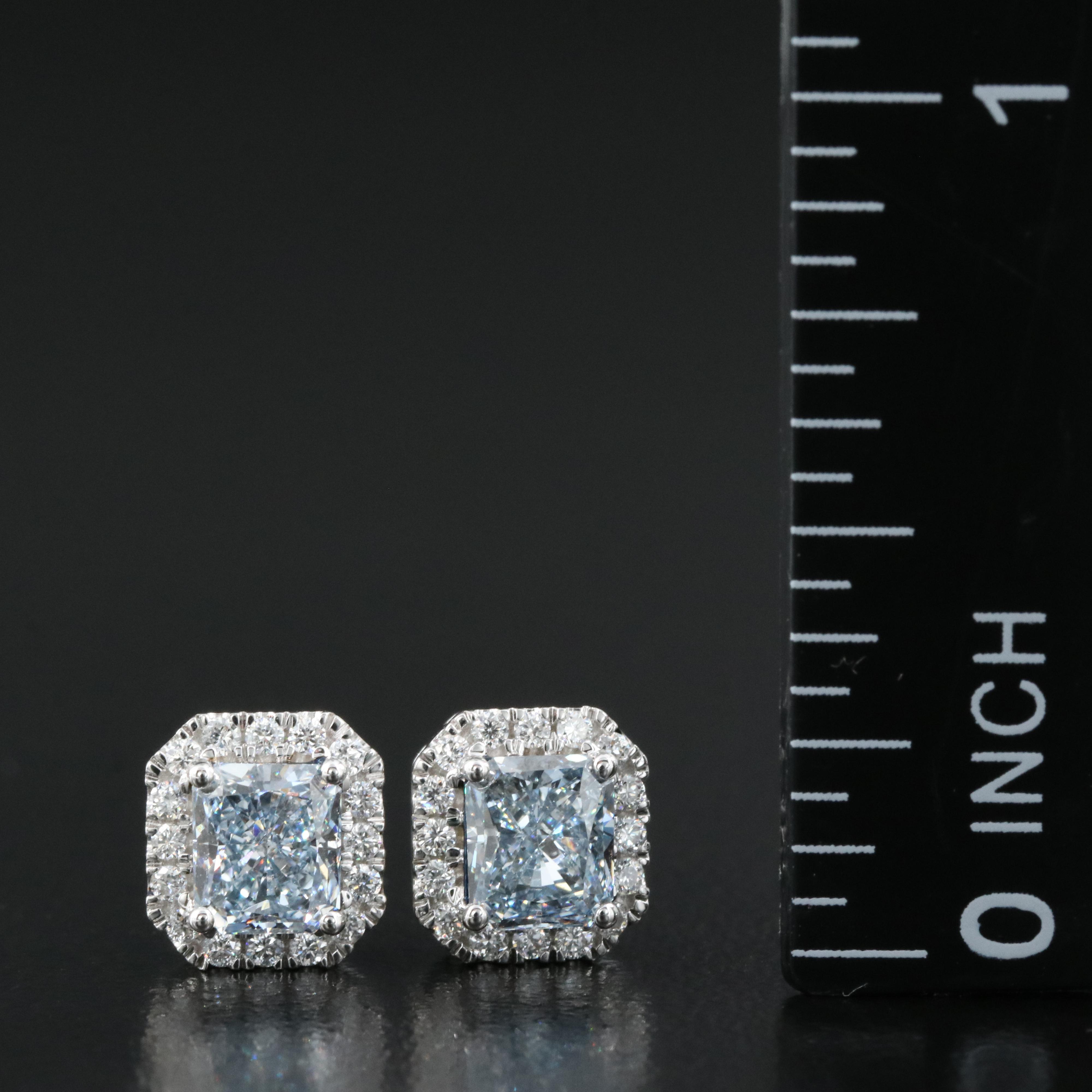 14K 1.33 CTW Lab Grown Diamond Stud Earrings