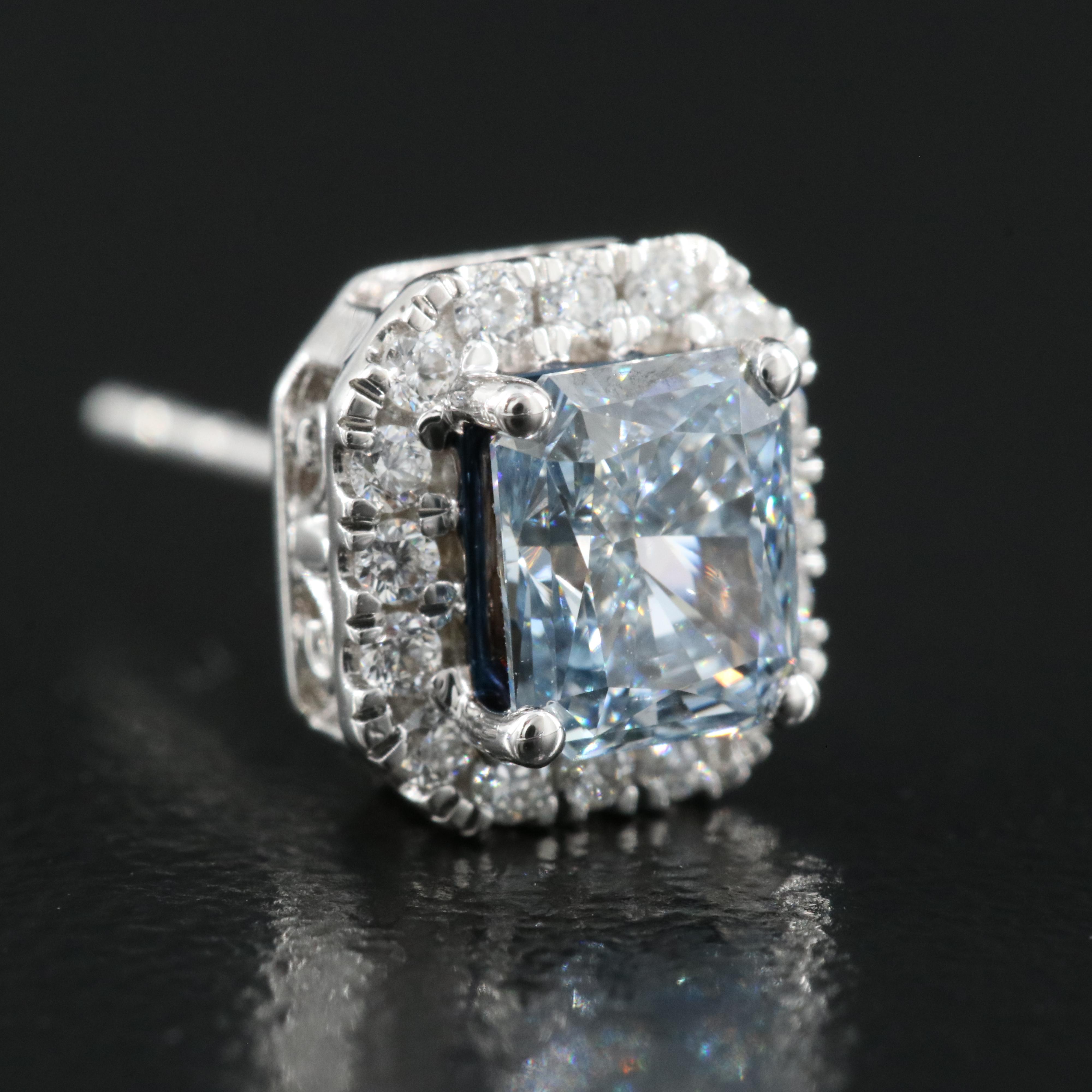 14K 1.33 CTW Lab Grown Diamond Stud Earrings