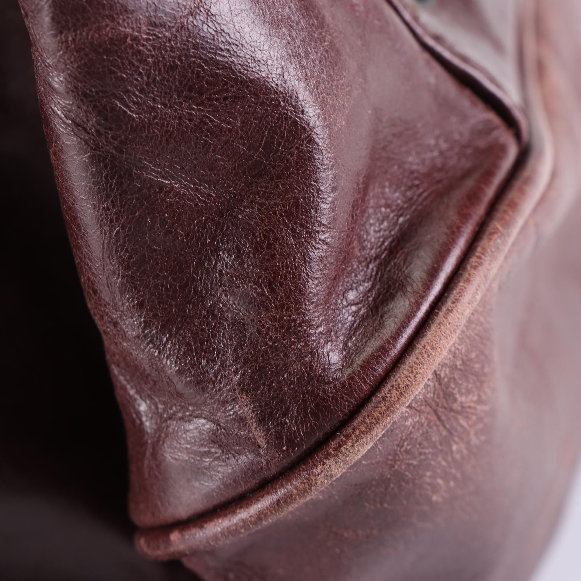 Jimmy Choo Wood Handle Shoulder Bag in Leather and Suede