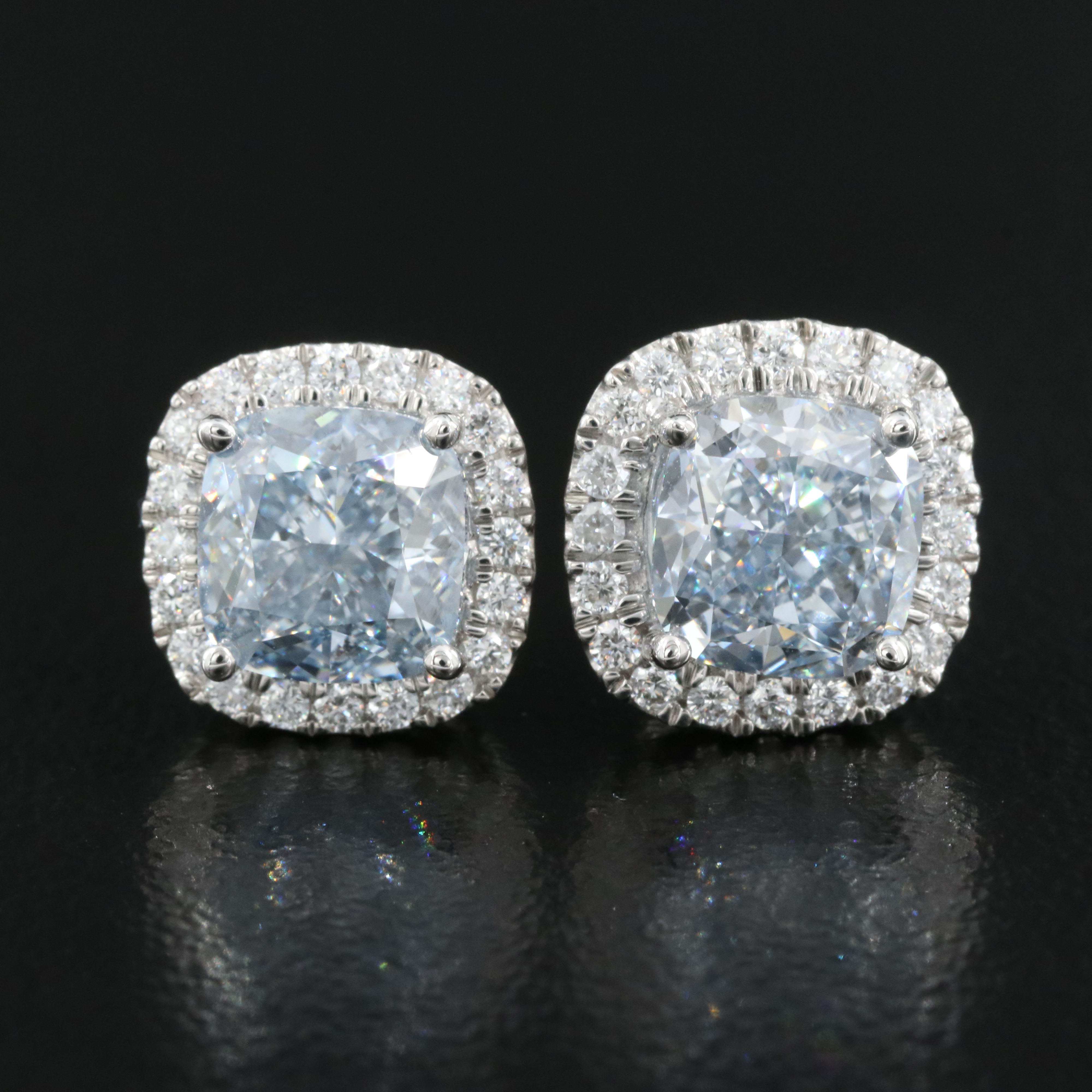 14K 3.22 CTW Lab Grown Diamond Stud Earrings