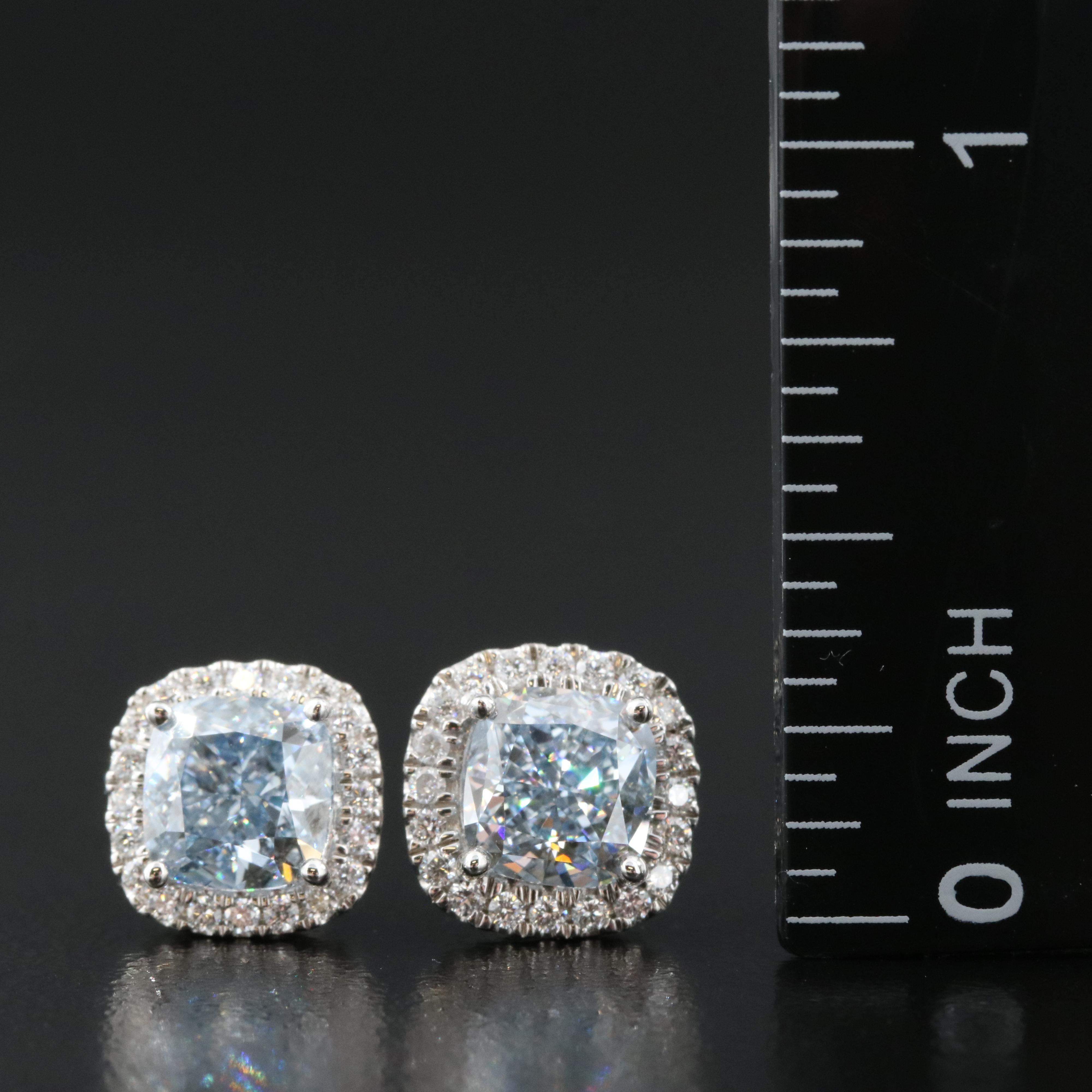 14K 3.22 CTW Lab Grown Diamond Stud Earrings