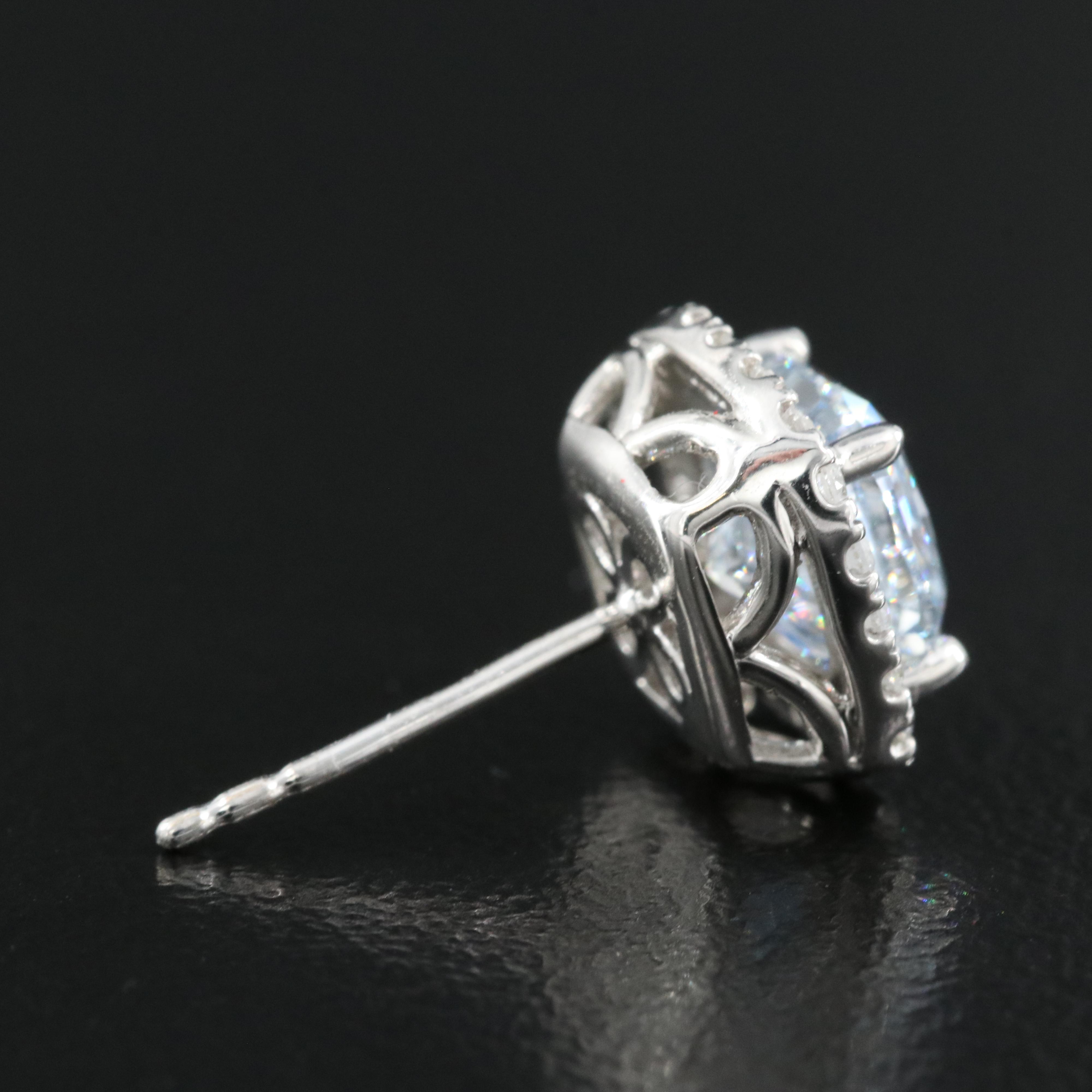 14K 3.22 CTW Lab Grown Diamond Stud Earrings