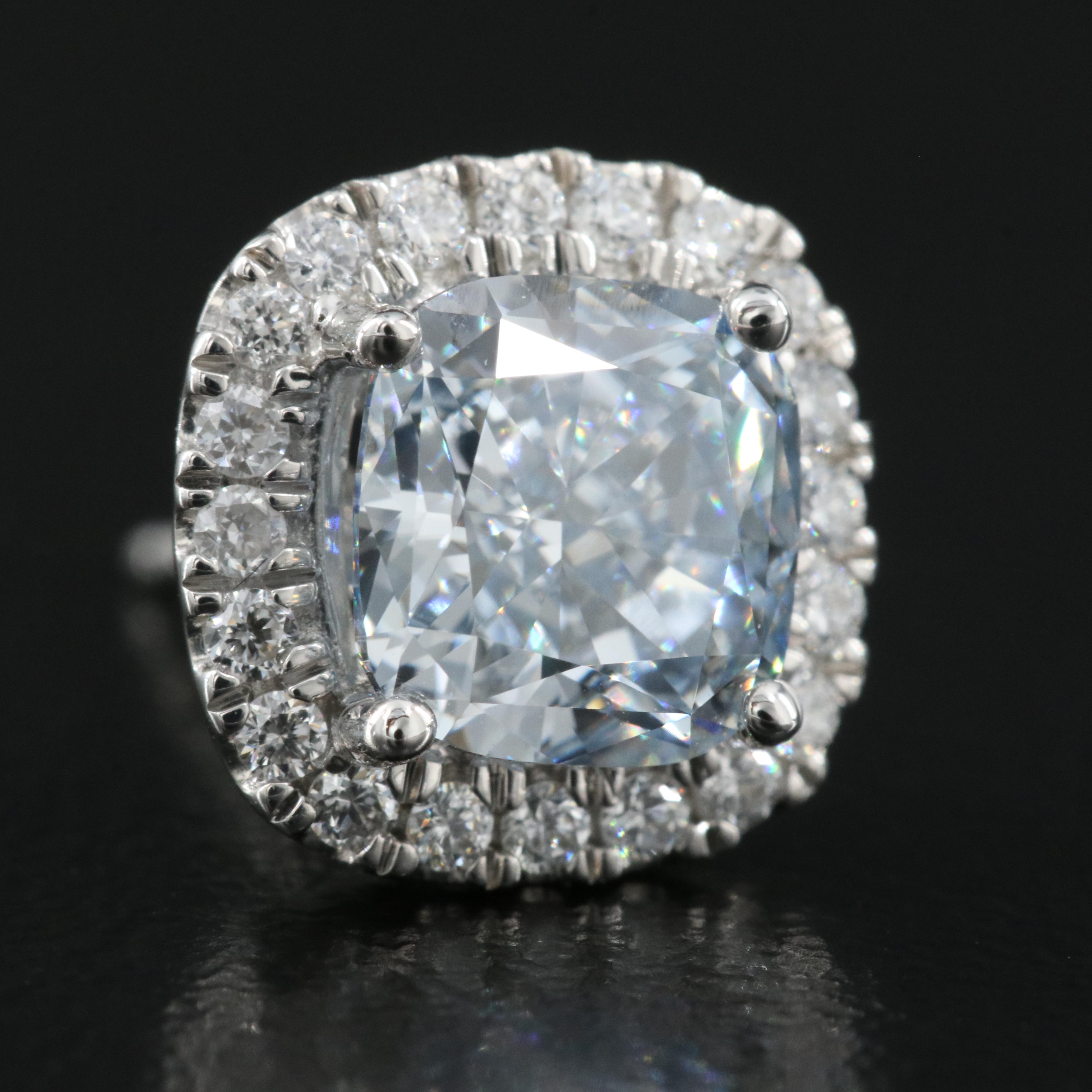 14K 3.22 CTW Lab Grown Diamond Stud Earrings