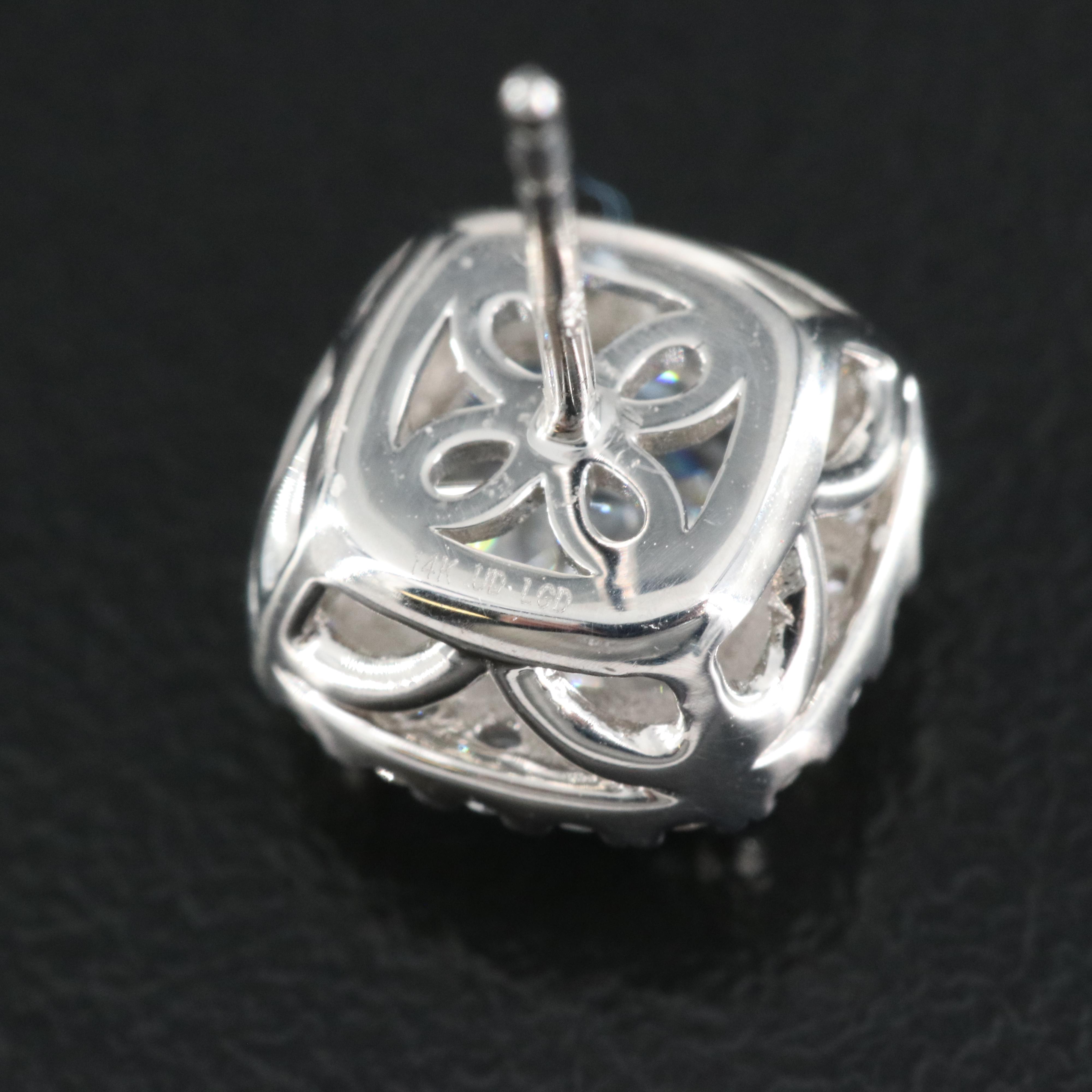 14K 3.22 CTW Lab Grown Diamond Stud Earrings