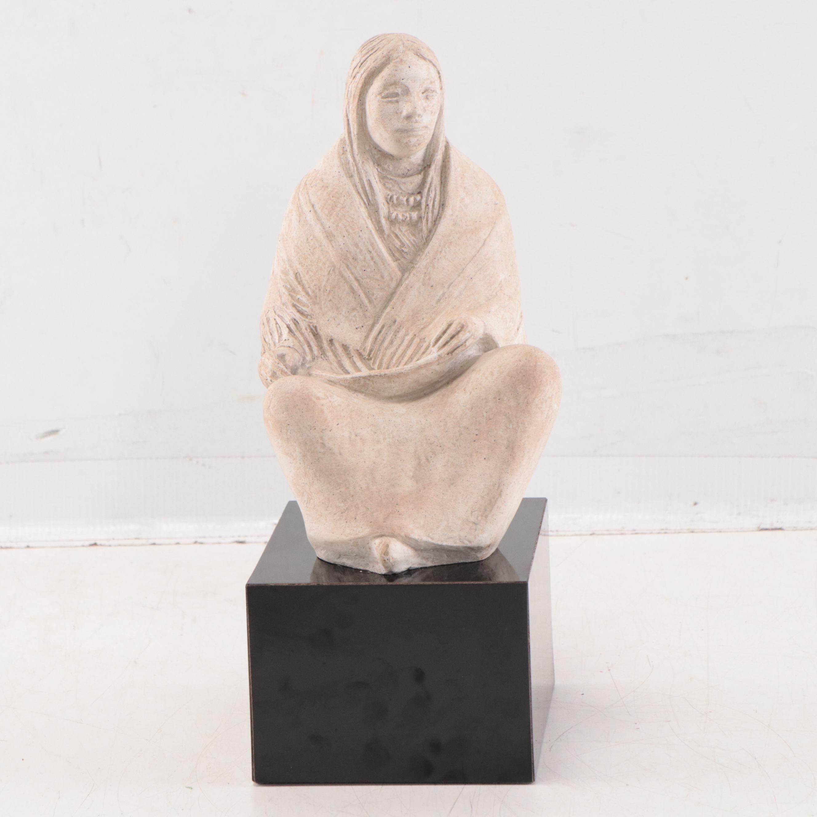 Austin Productions, Inc. Plaster Sculpture After Marshall Acoma "Madre Tierra"