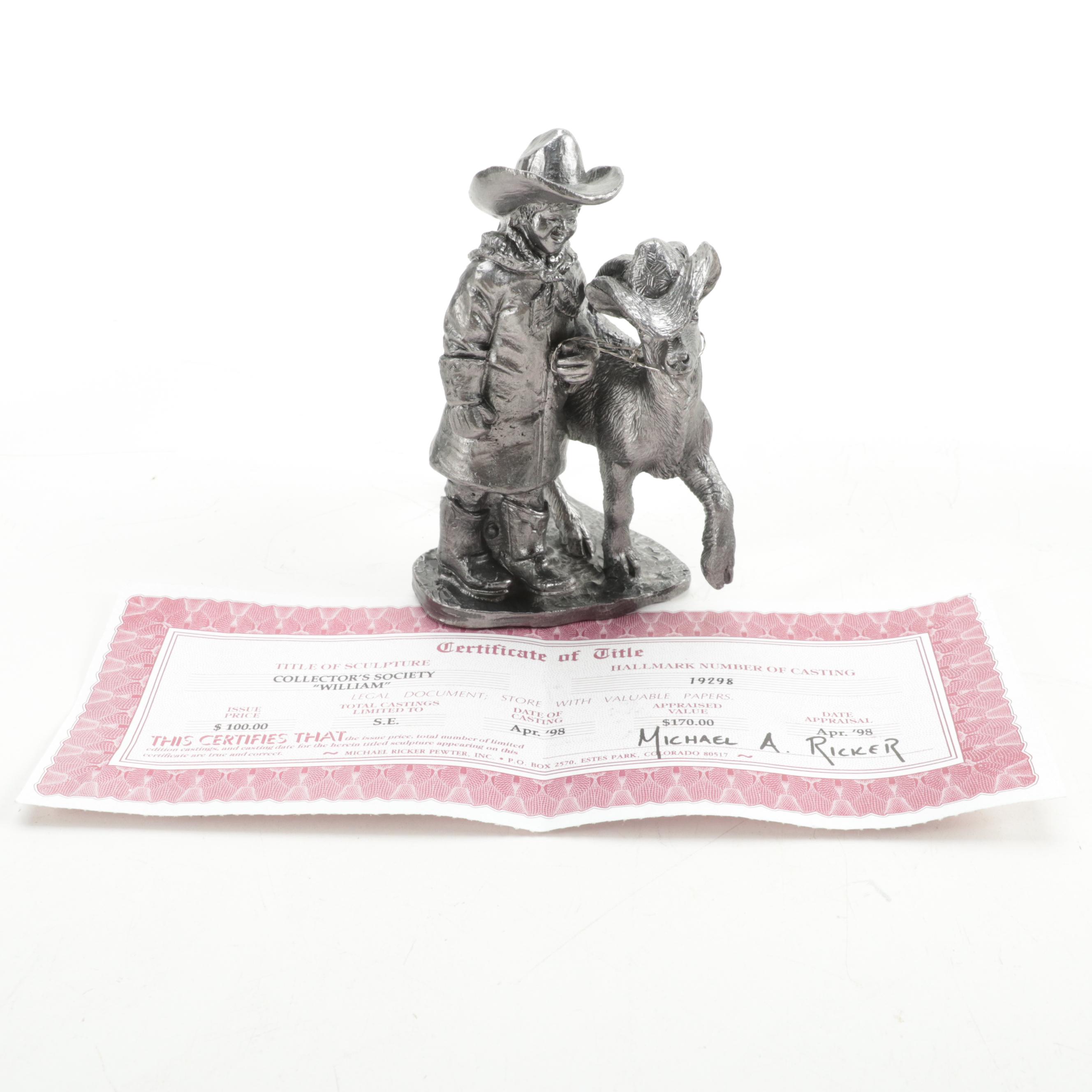 Michael A Ricker Pewter Figurines