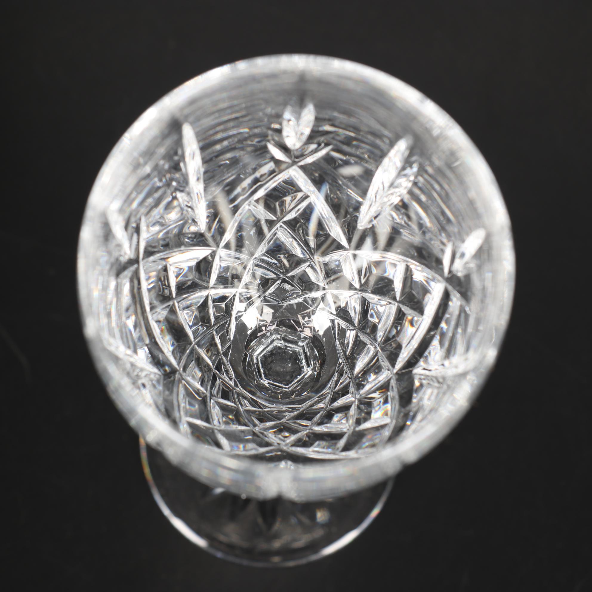 Waterford Crystal "Lismore" Wine Glasses, Late 20th Century