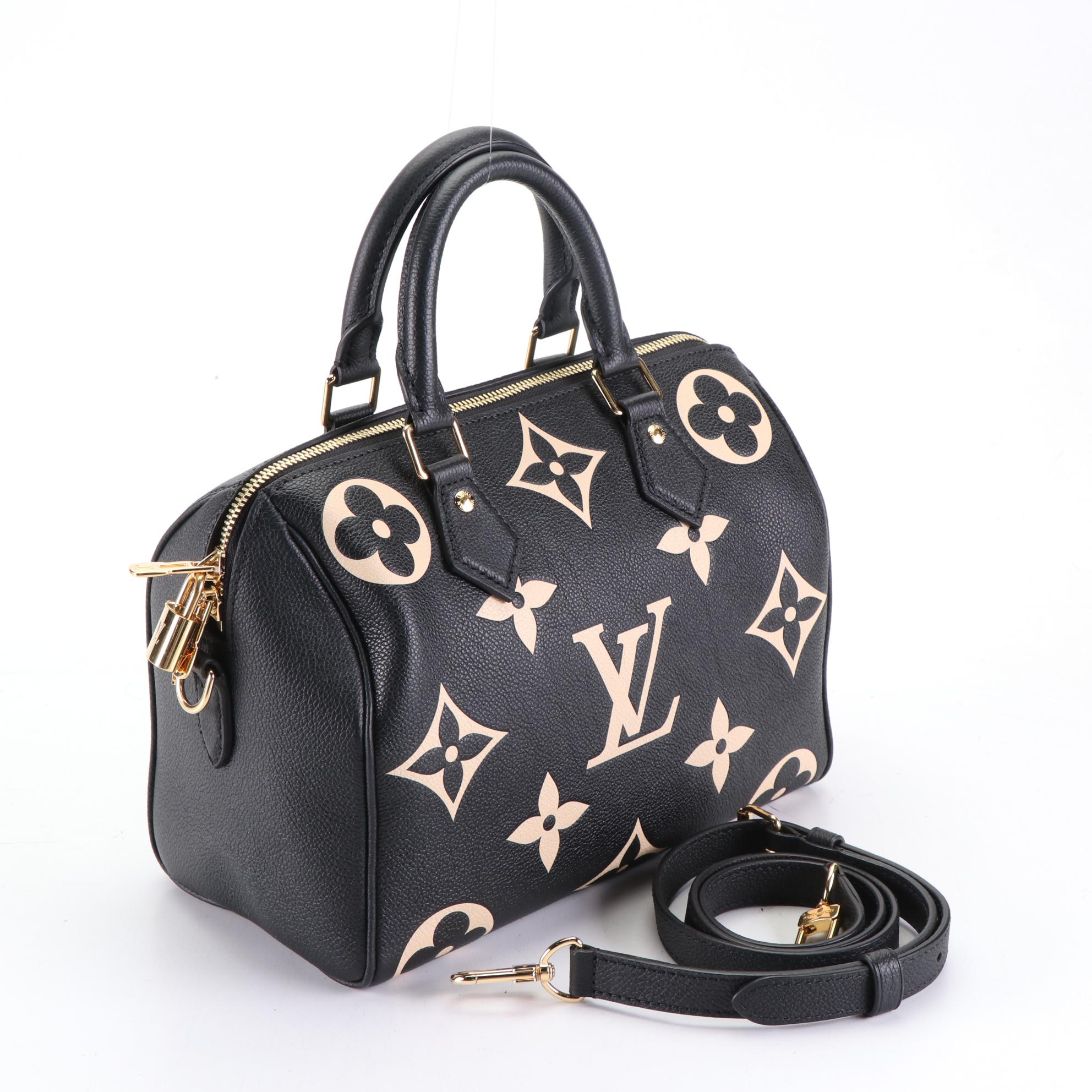Louis Vuitton Speedy 25 Bandouliere in Giant Monogram Empreinte Canvas