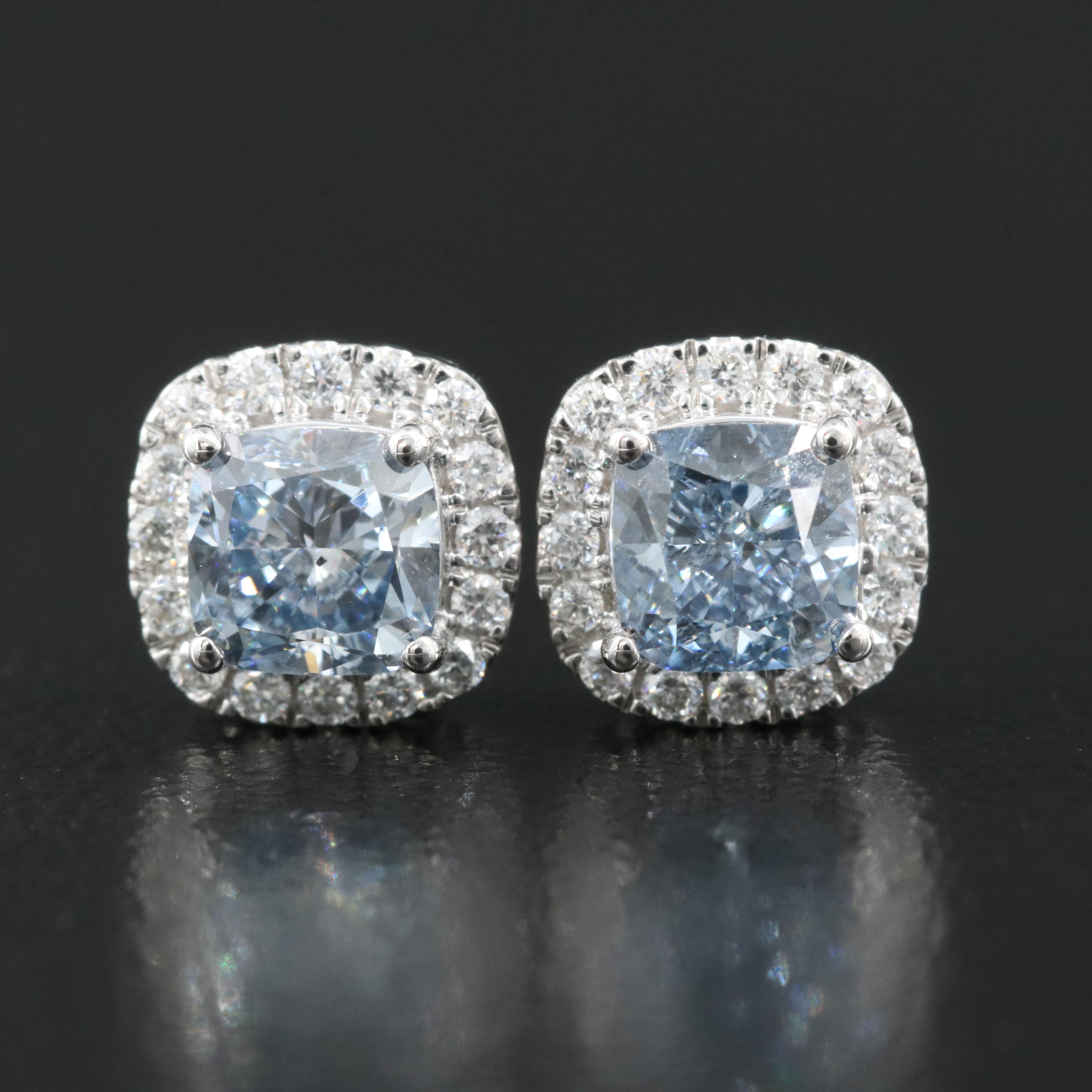 14K 1.06 CTW Lab Grown Diamond Stud Earrings