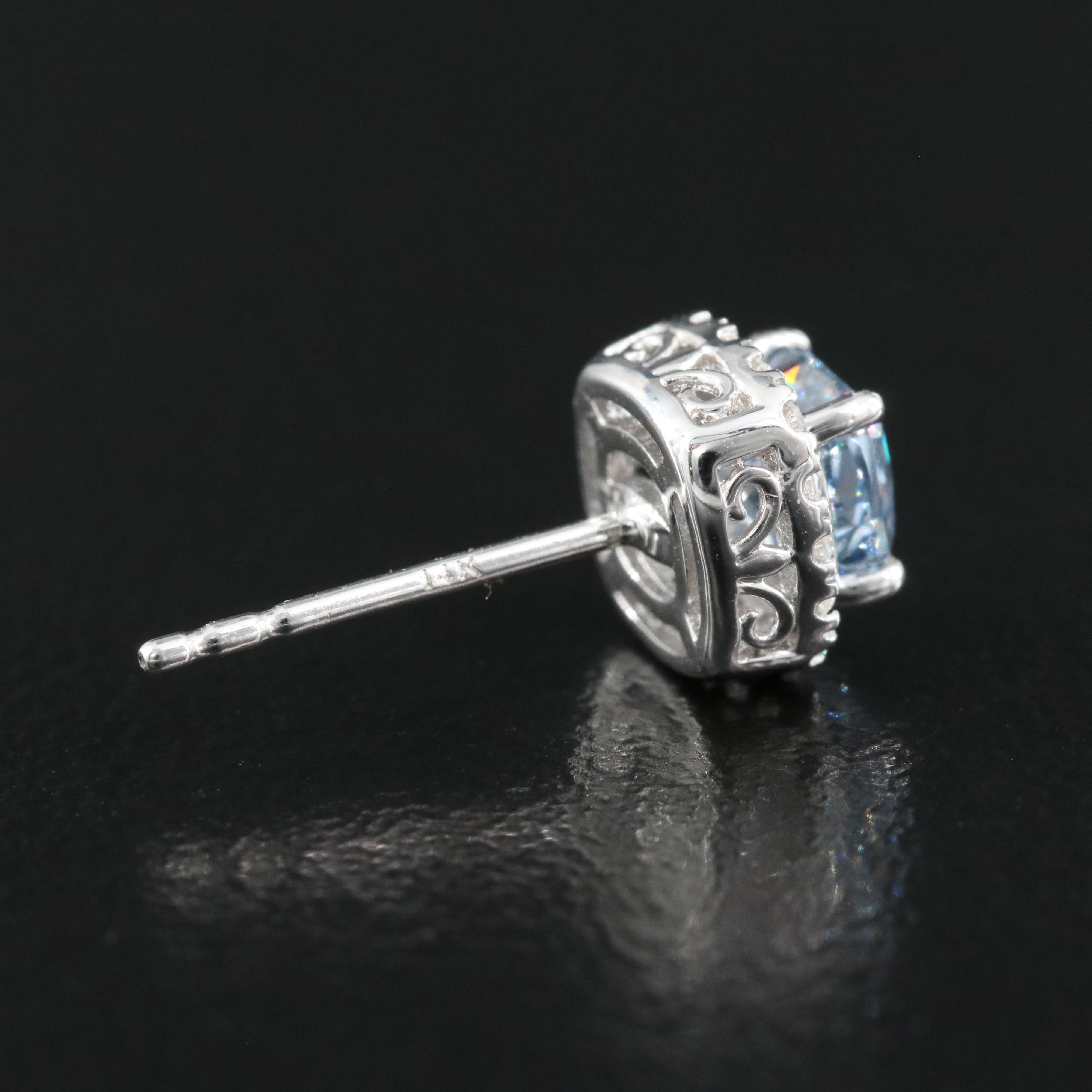 14K 1.06 CTW Lab Grown Diamond Stud Earrings