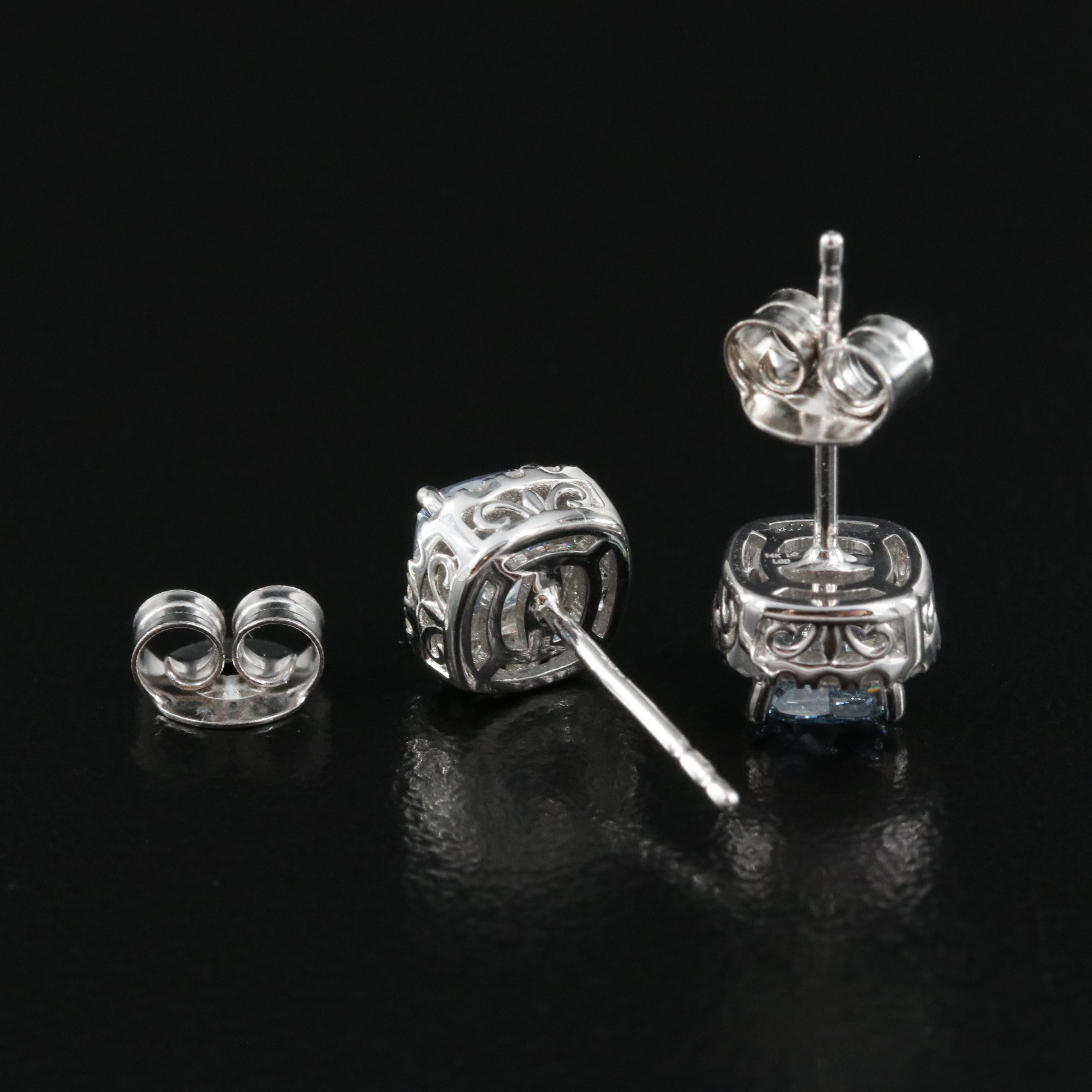 14K 1.06 CTW Lab Grown Diamond Stud Earrings
