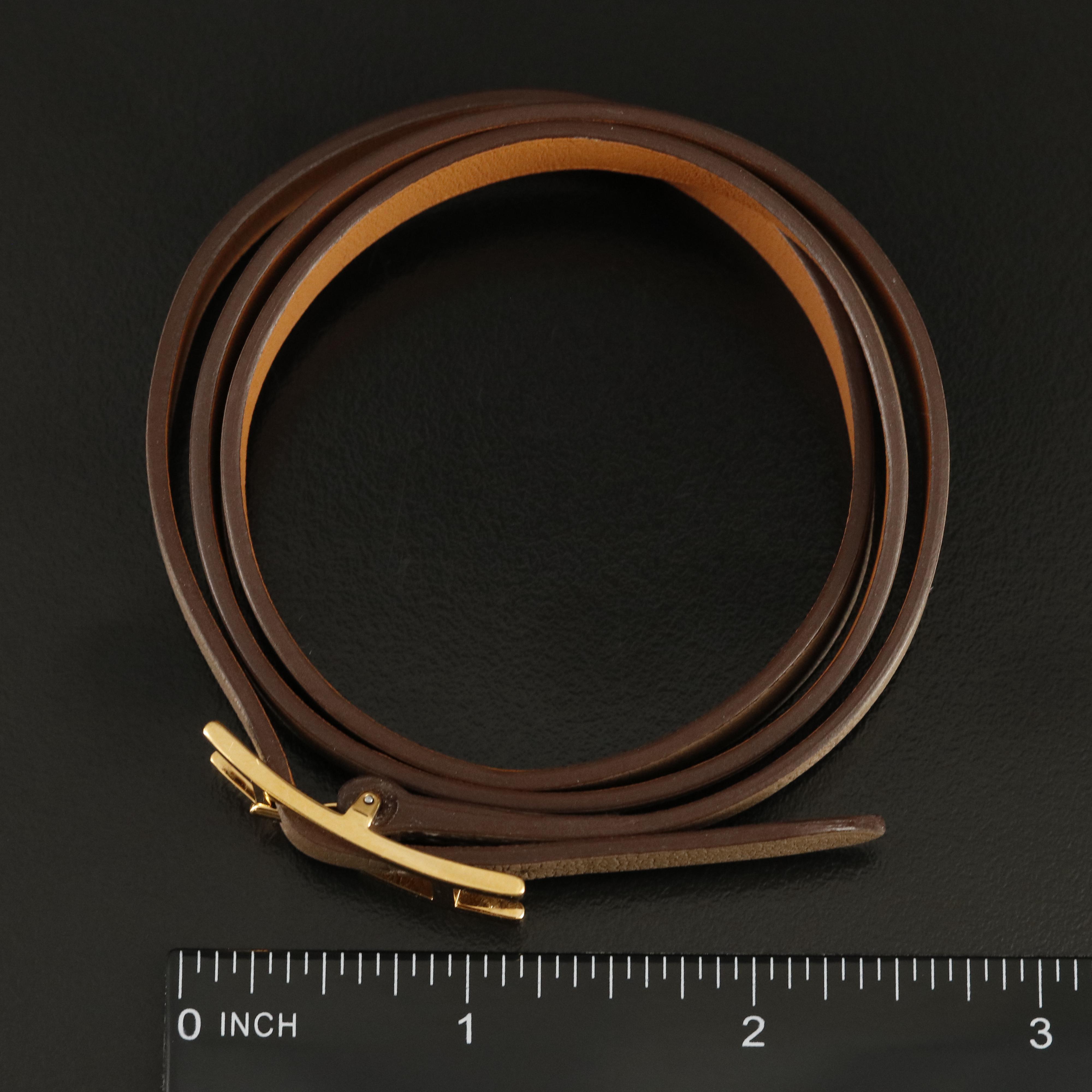Hermès Hapi 3 Bracelet in Evercalf Leather