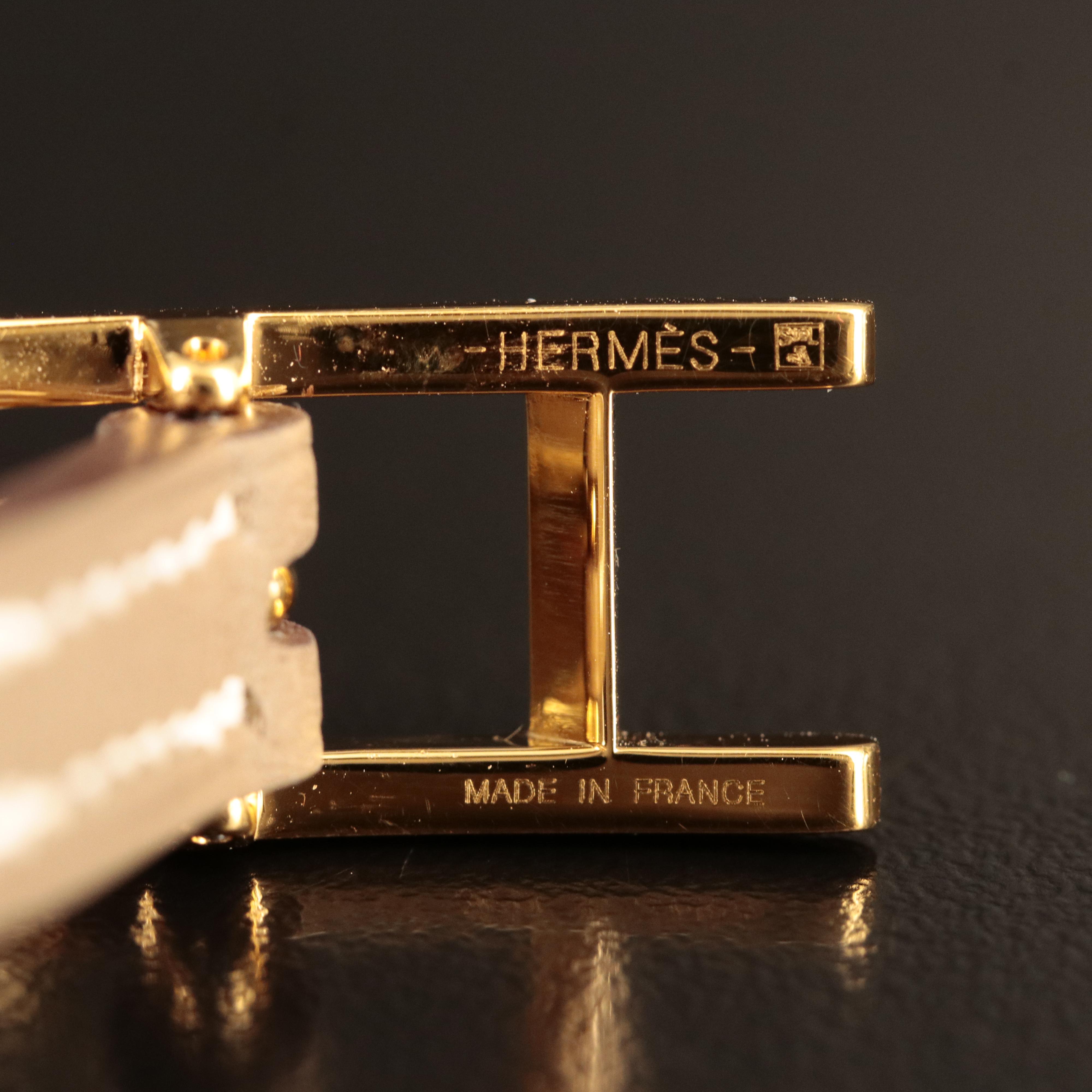 Hermès Hapi 3 Bracelet in Evercalf Leather
