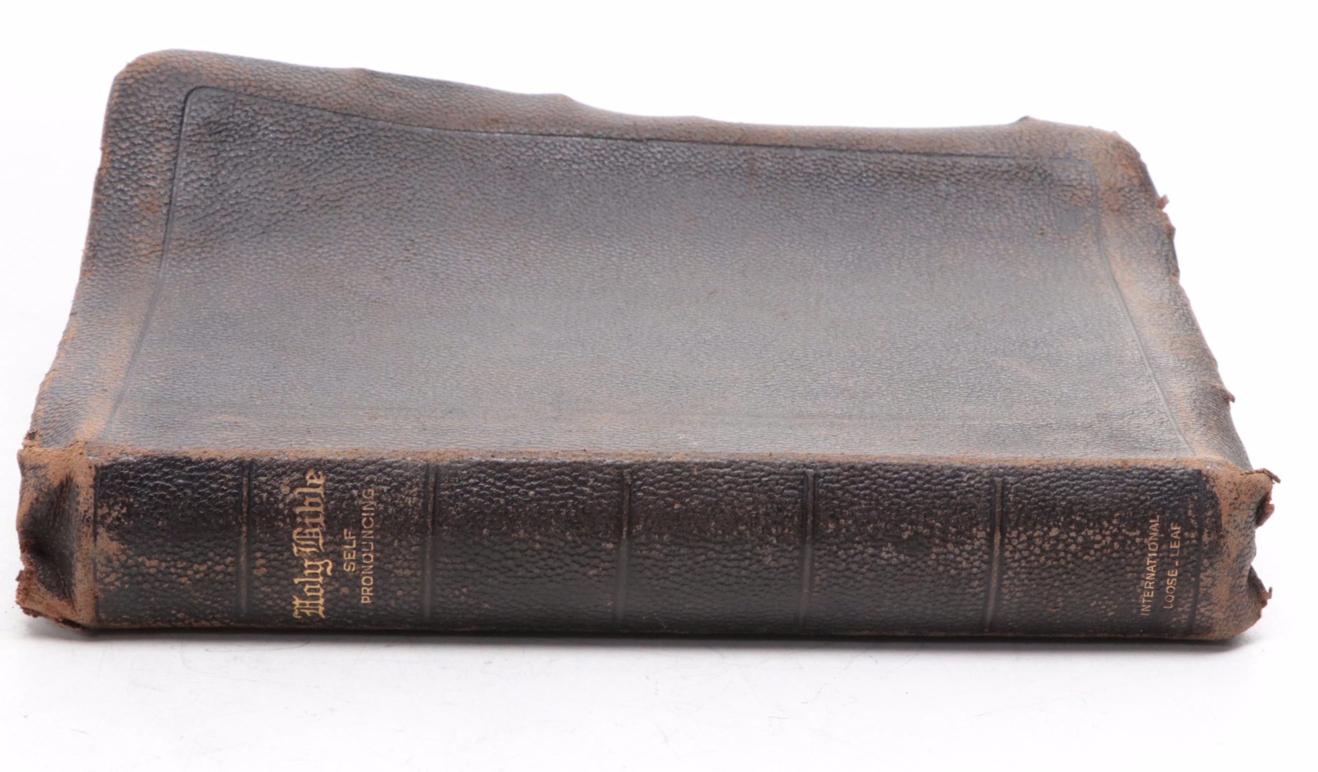 Leather and Cloth Bound Holy Bibles, Early to Mid-20th Century