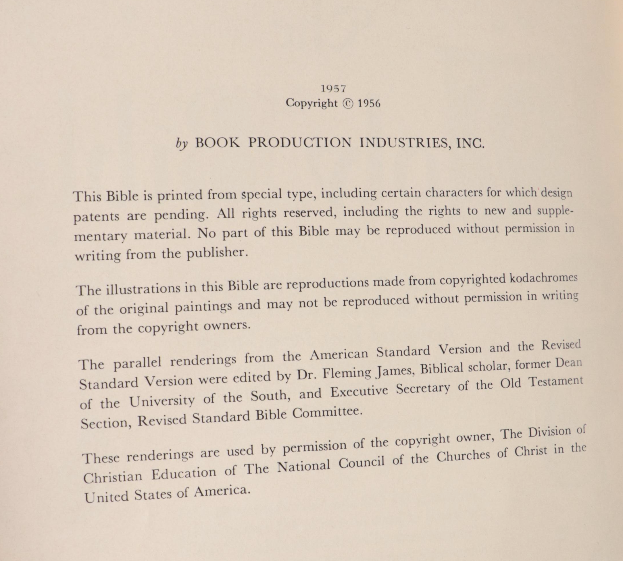 Leather and Cloth Bound Holy Bibles, Early to Mid-20th Century