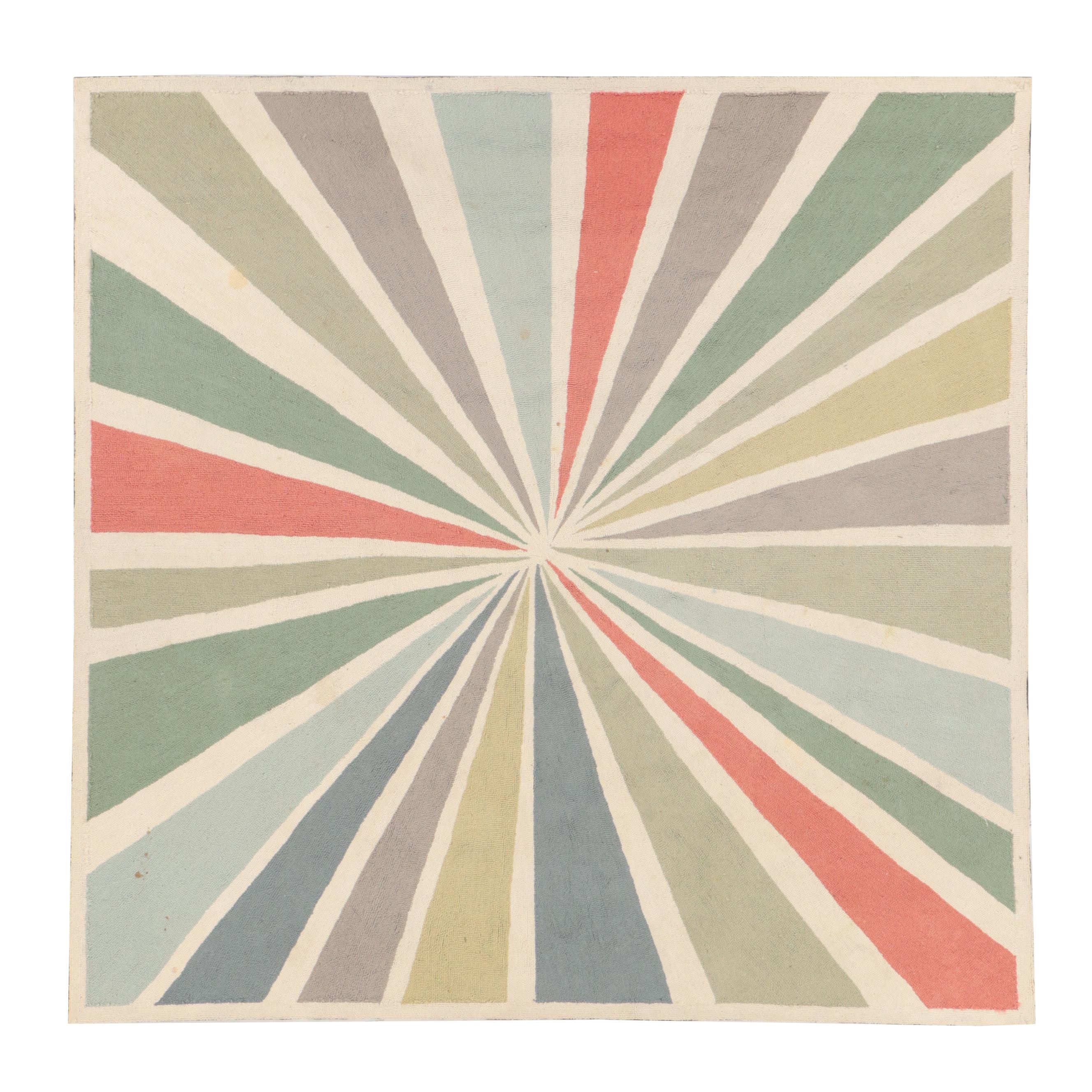 7'9 x 7'10 Hand-Tufted West Elm Lourdes  Sánchez  Bull's Eye Area Rug