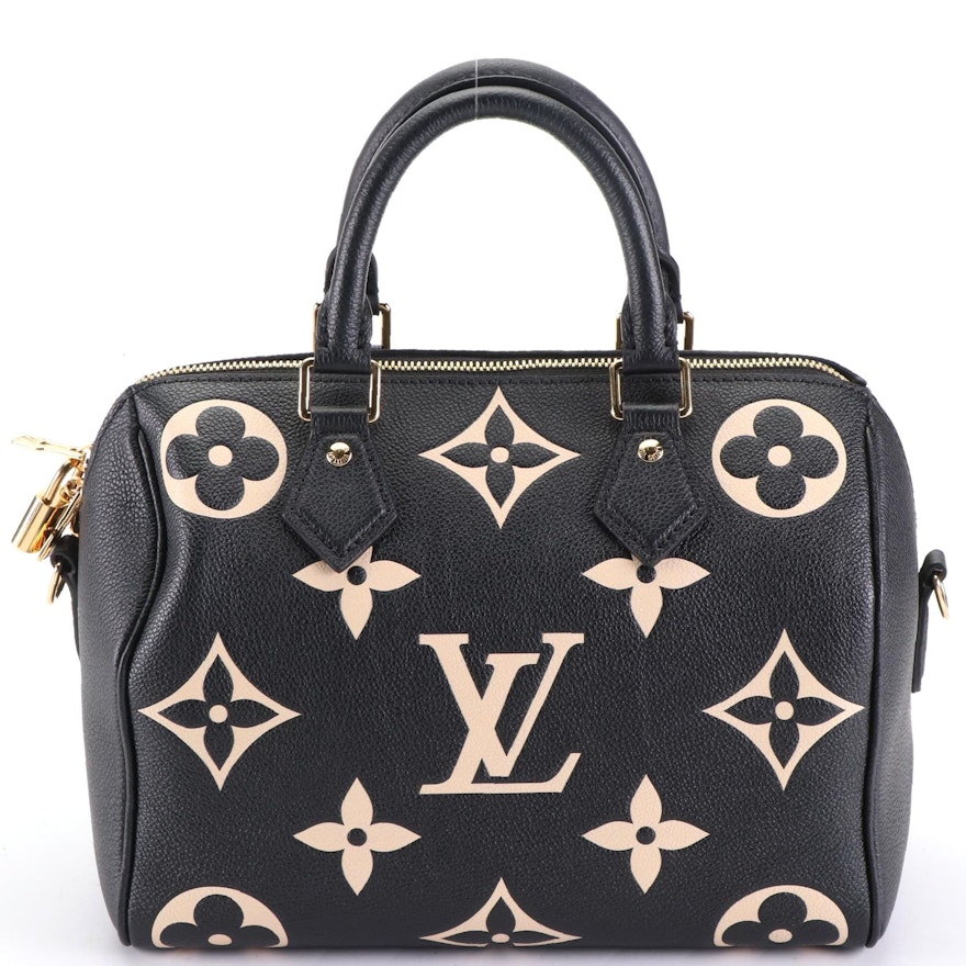 Louis Vuitton Speedy 25 Bandouliere in Giant Monogram Empreinte Canvas