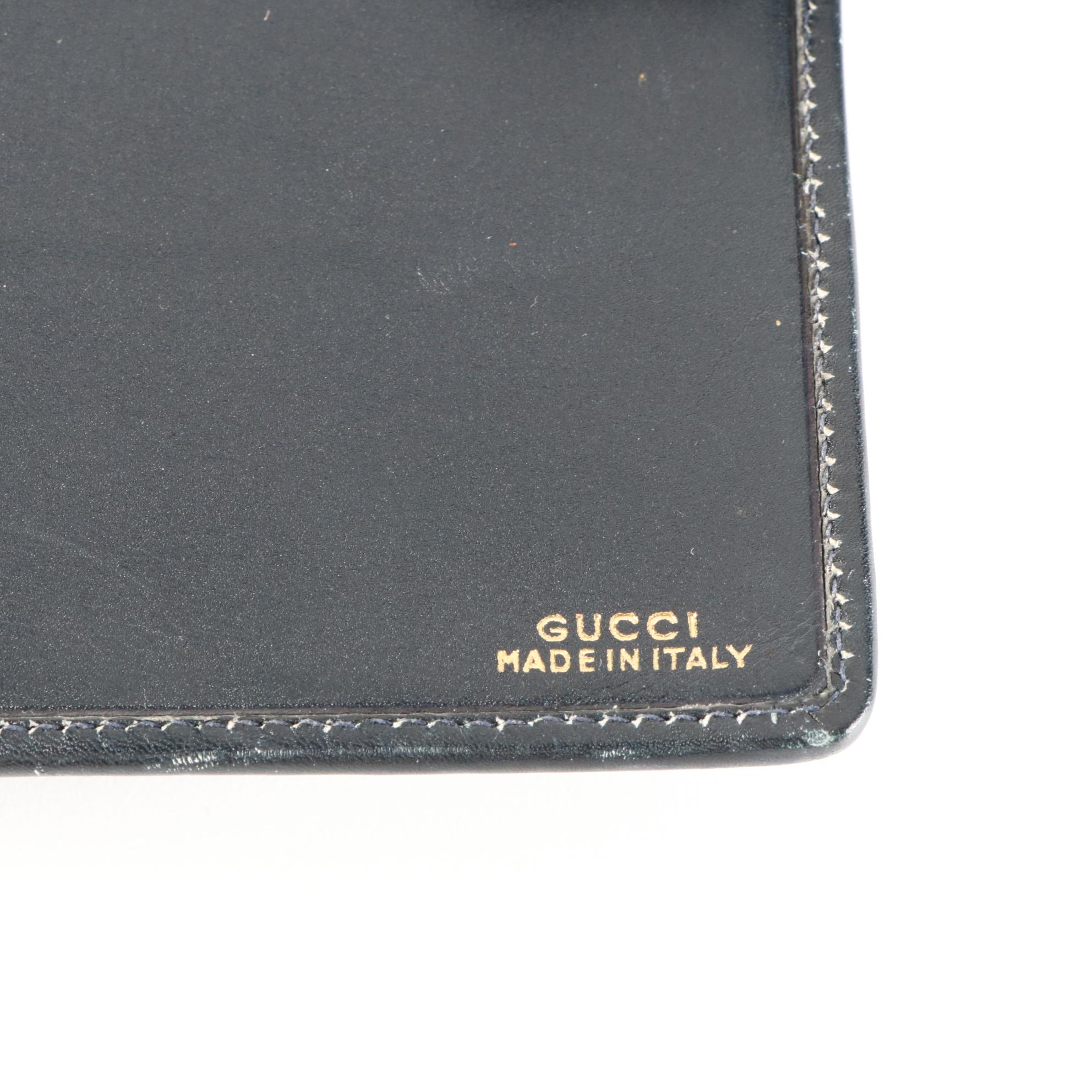 Gucci GG Canvas, Web Stripe, and Leather Passport Holder