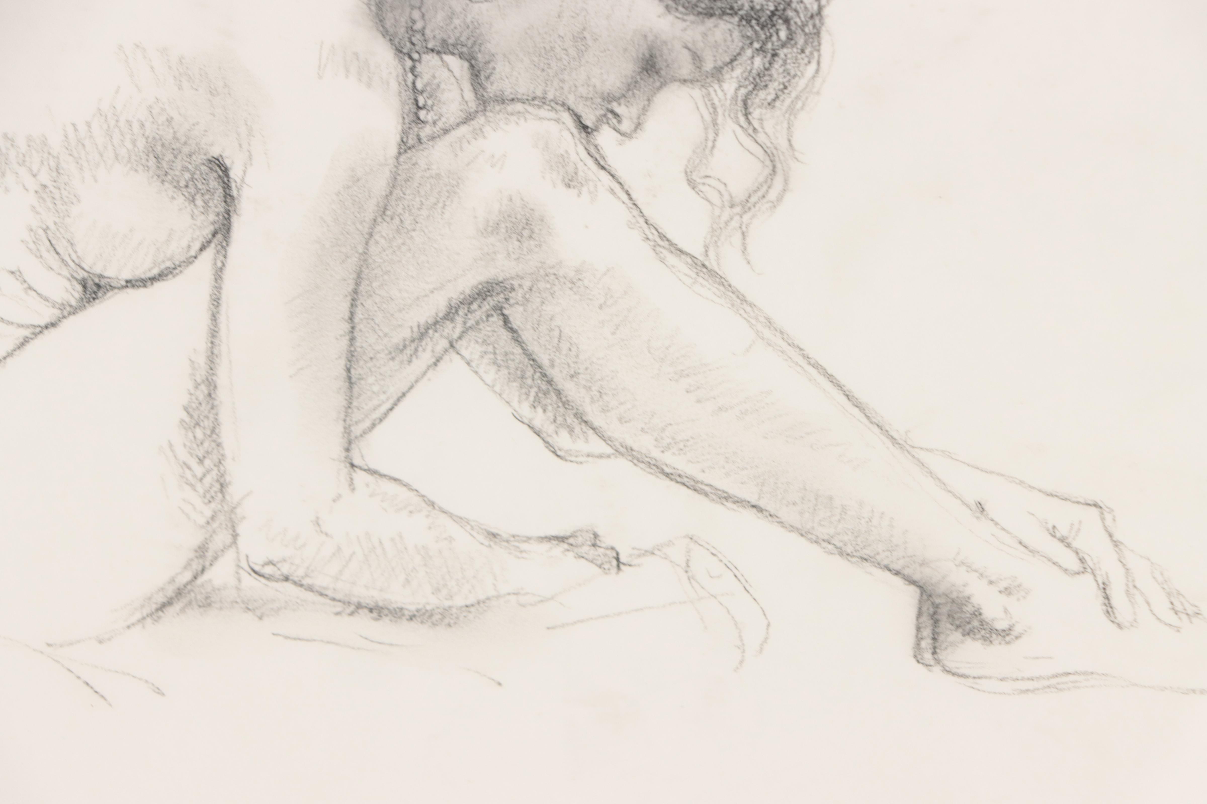 Attributed to Constance McClure Graphite Study "30 Min Amy Hazelett," 1998