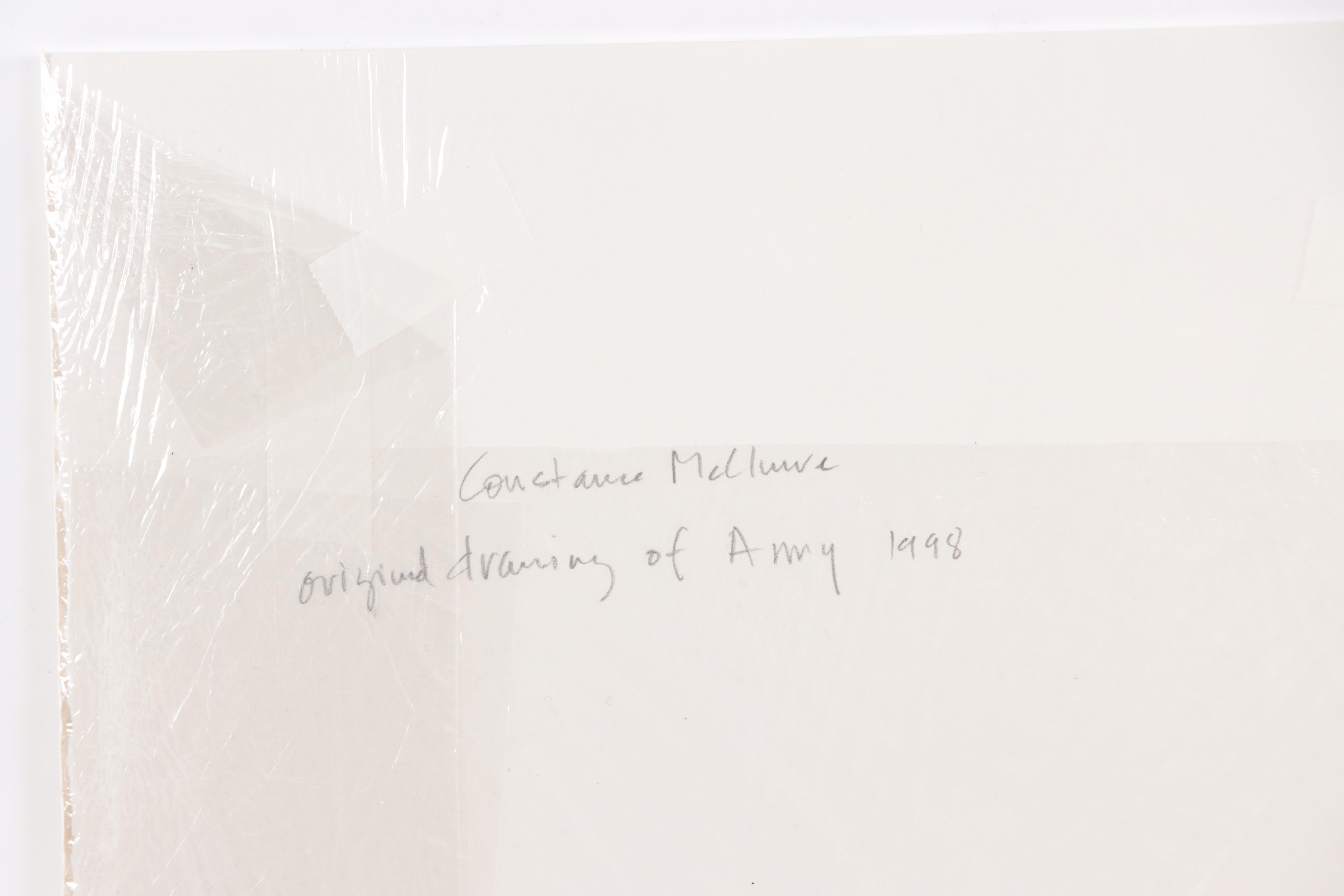 Attributed to Constance McClure Graphite Study "30 Min Amy Hazelett," 1998