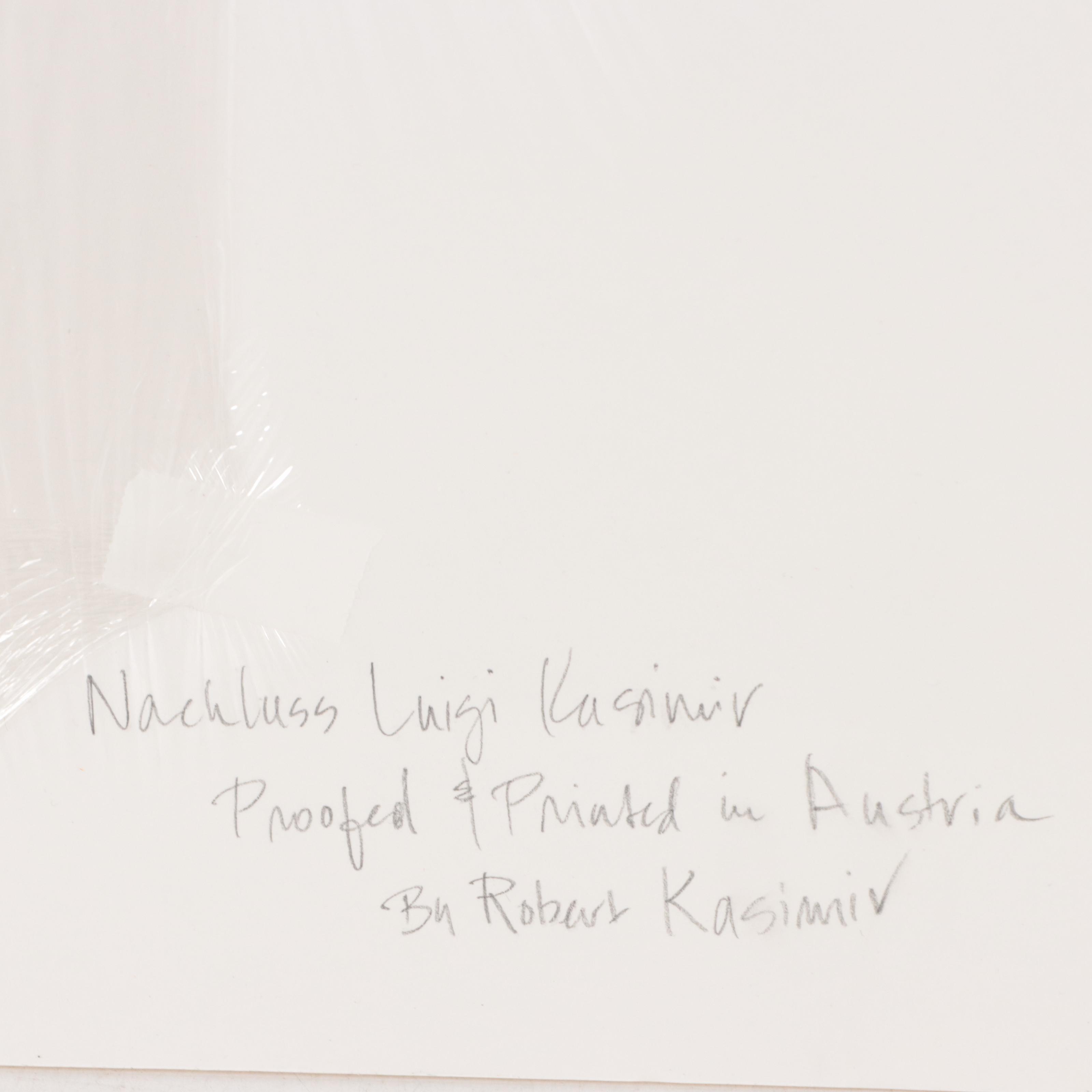 Luigi Kasimir Hand-Colored Etching "Kornmesserhaus in Bruck"