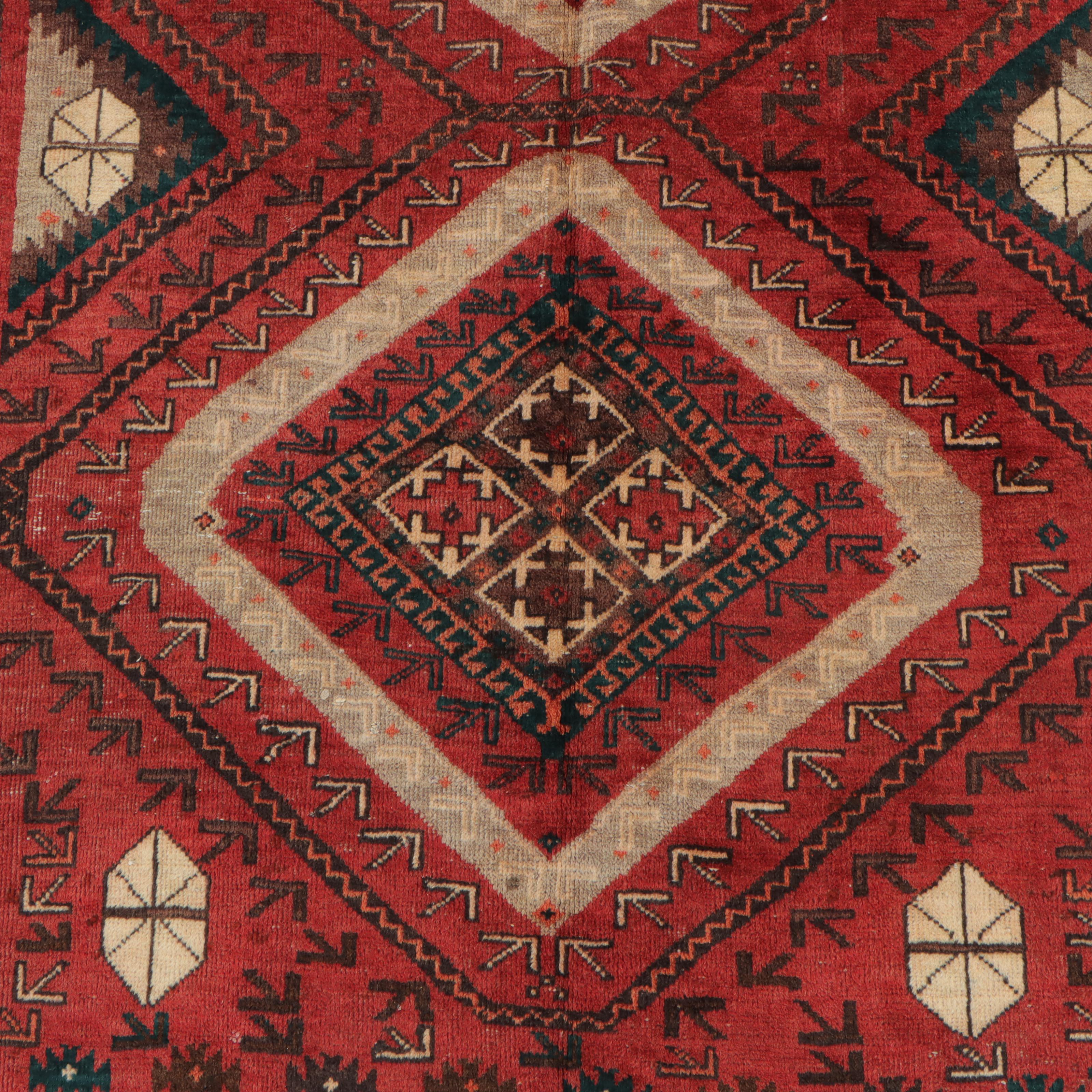 4'3 x 9'6 Hand-Knotted Persian Qashqai Area Rug