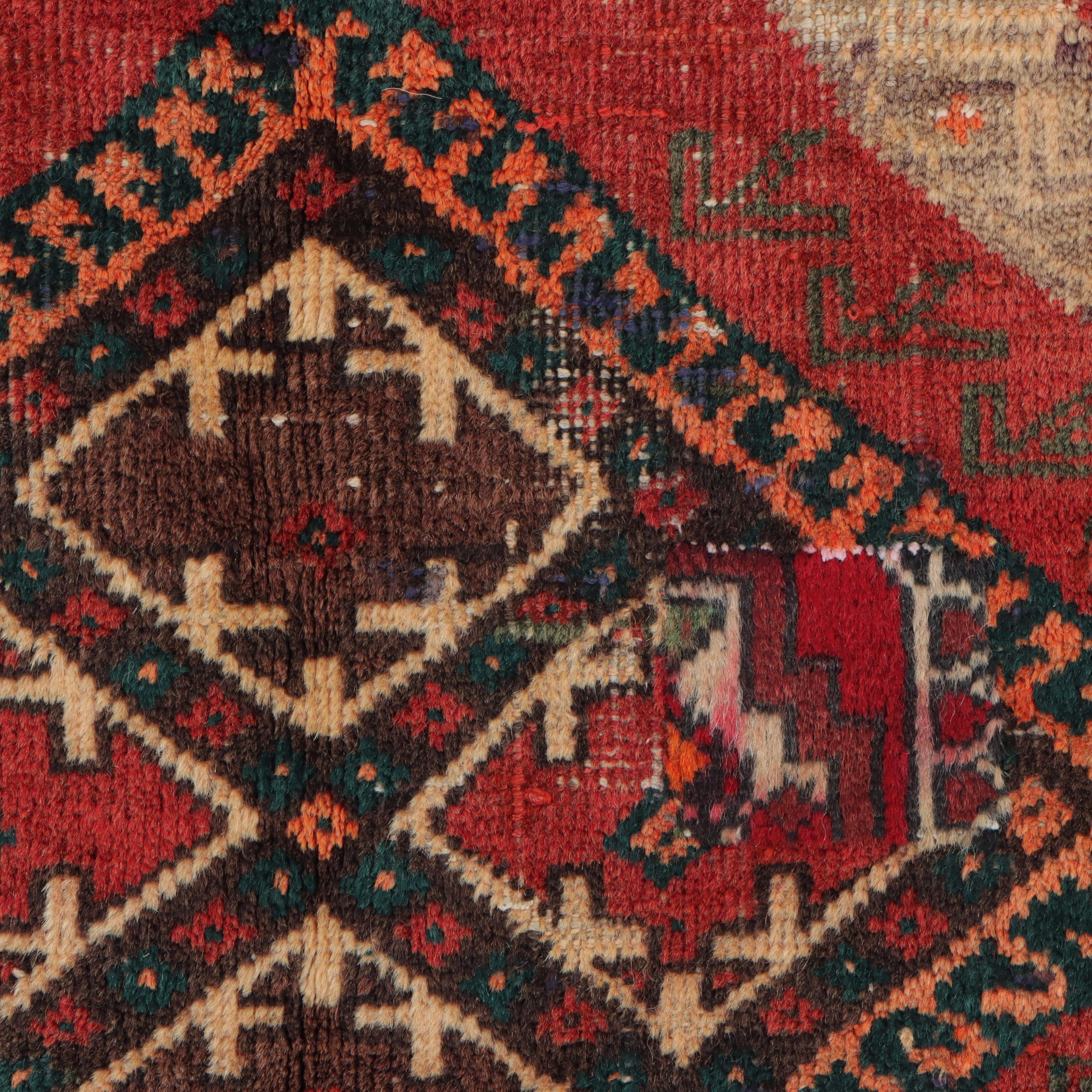 4'3 x 9'6 Hand-Knotted Persian Qashqai Area Rug