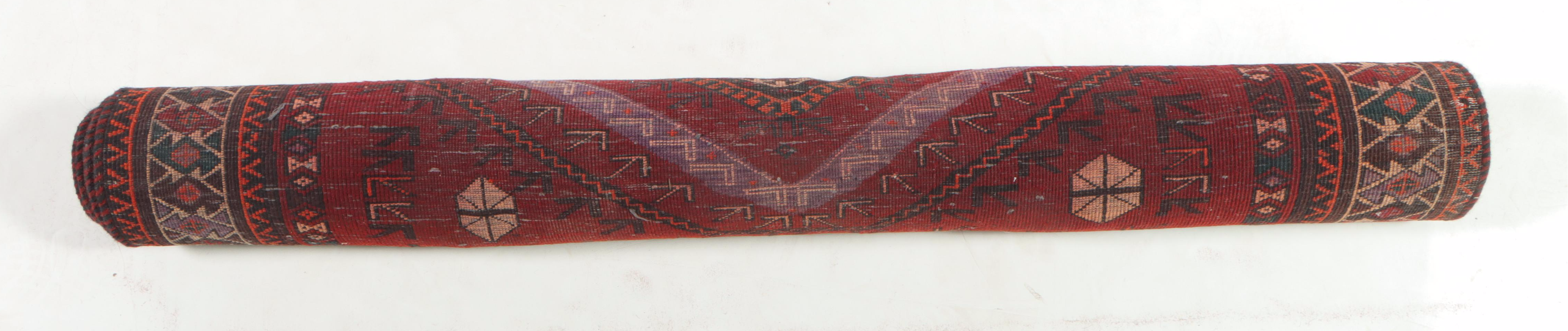 4'3 x 9'6 Hand-Knotted Persian Qashqai Area Rug