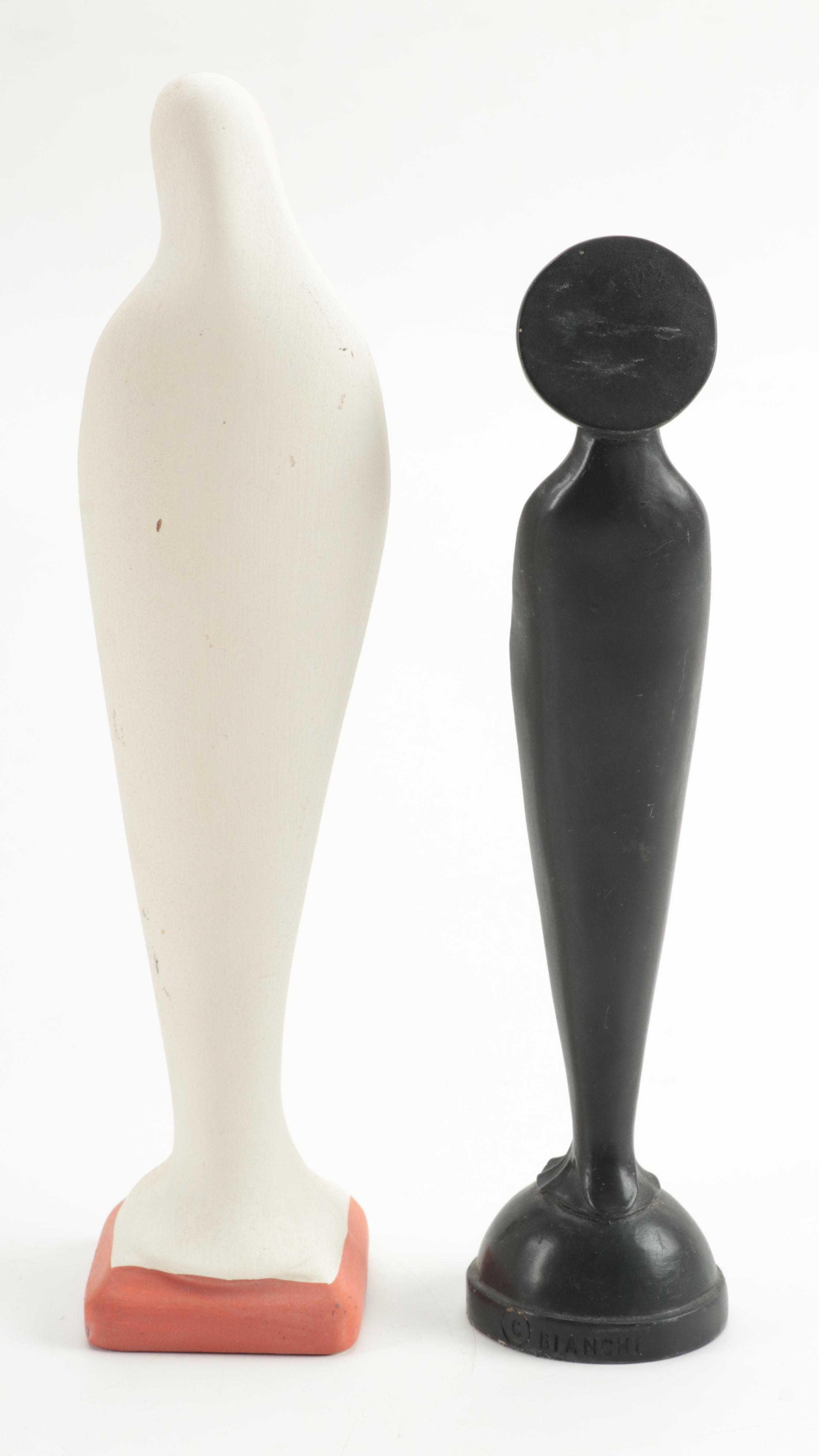 Bianchi Black Glazed with Southwestern Style Madonna and Metal Cross