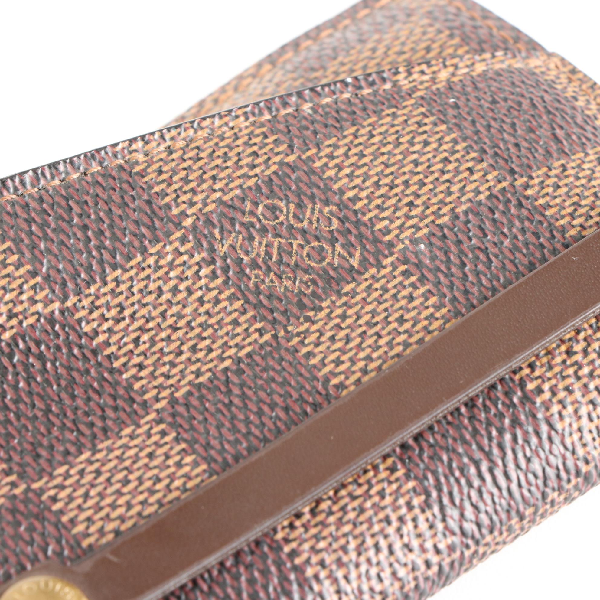 Louis Vuitton Clochette Key Cover in Damier Ebene Canvas